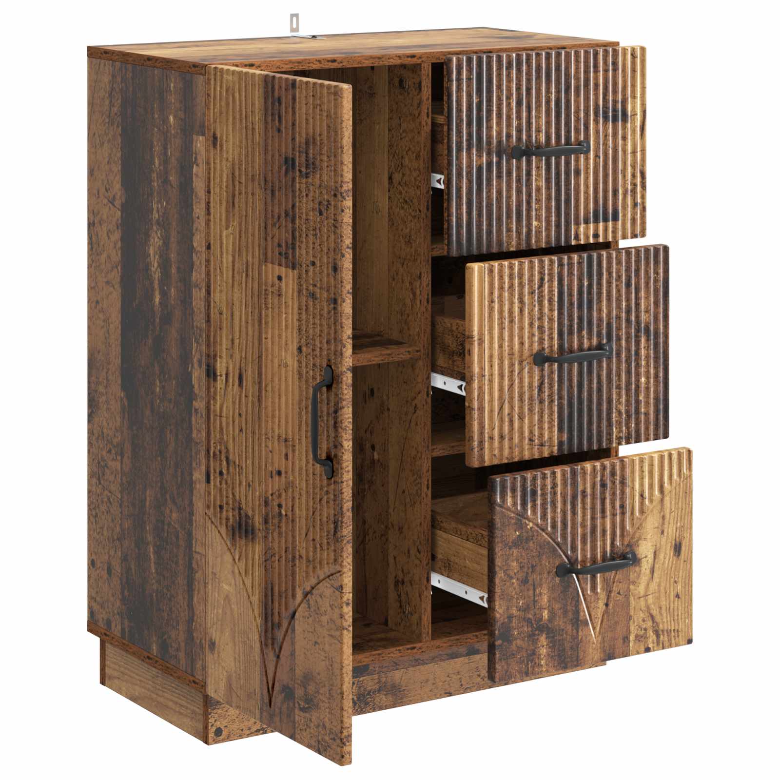 Buffet Bois ancien 66 x 34,5 x 87 cm Bois d'ingénierie - XIOS
