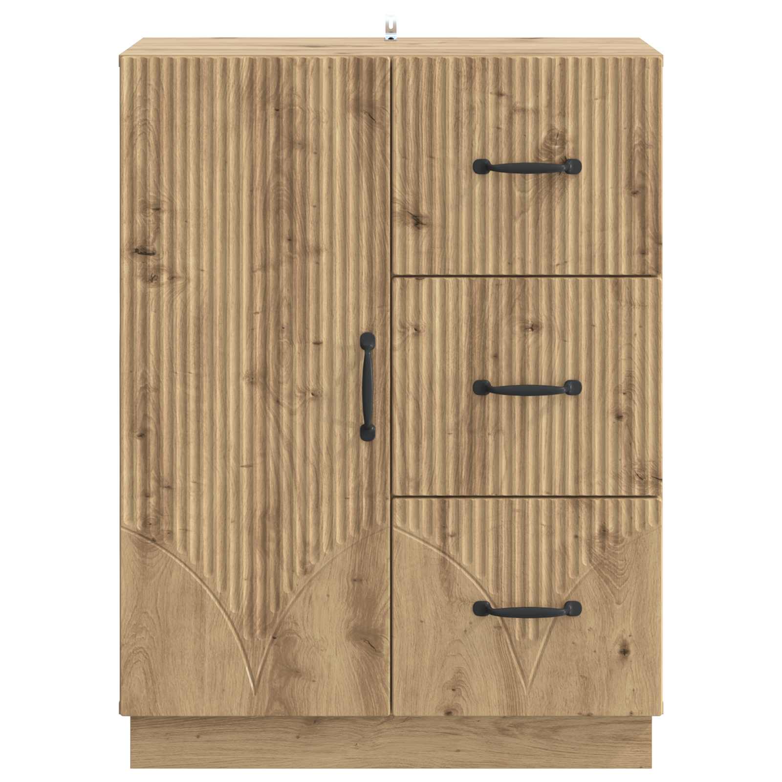 Buffet Chêne artisanal 66 x 34,5 x 87 cm Bois d'ingénierie - XIOS