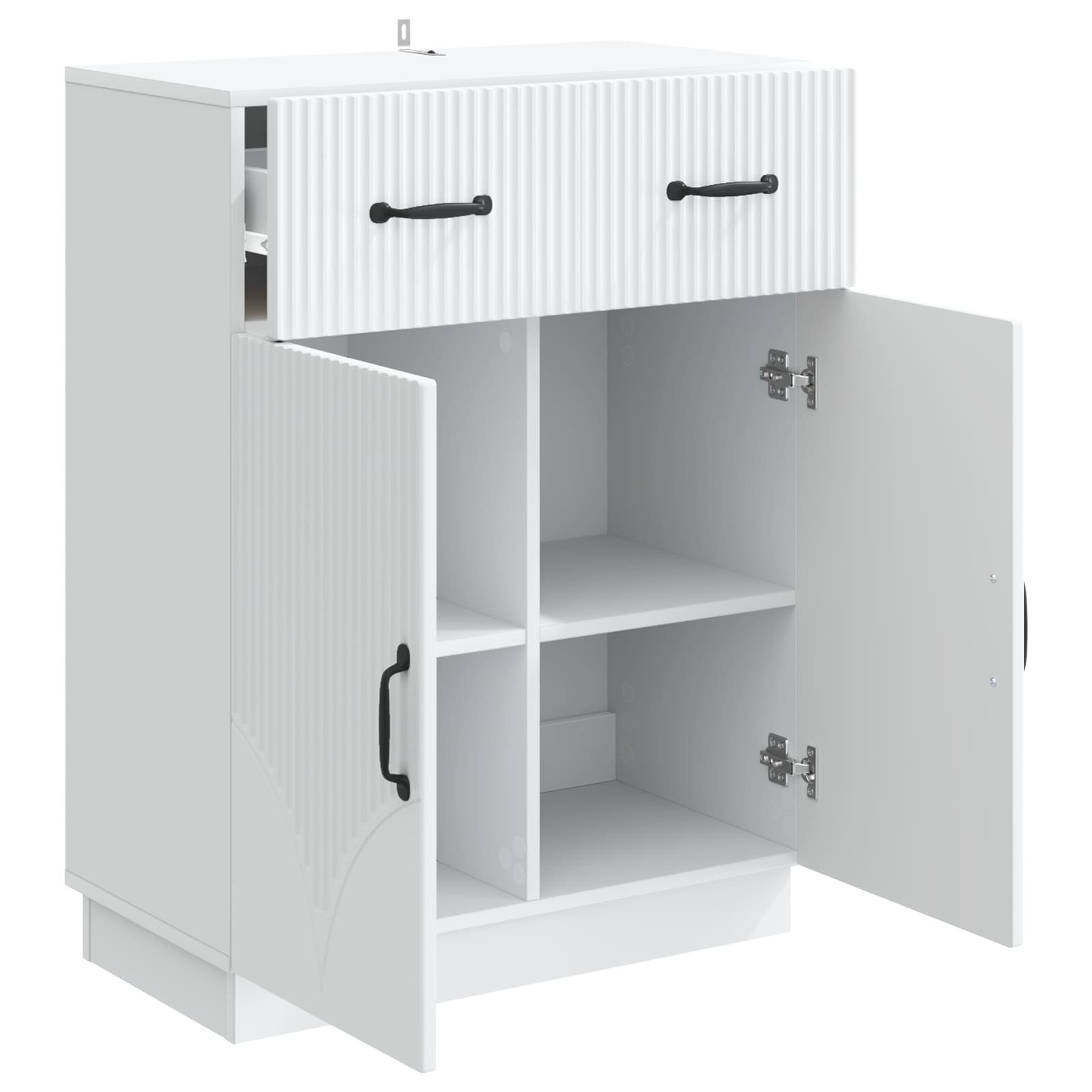 Buffet avec tiroir Blanc 66 x 34,5 x 87 cm Bois d'ingénierie - XIOS