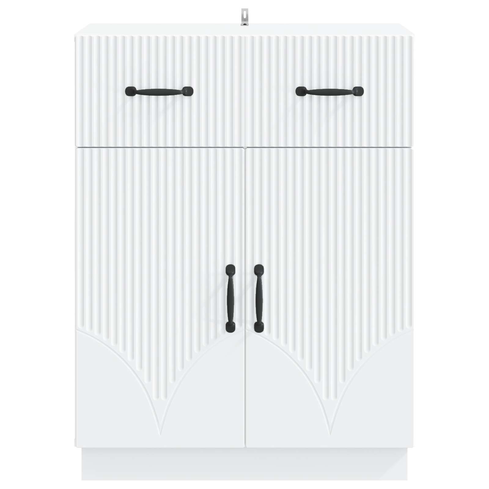 Buffet avec tiroir Blanc 66 x 34,5 x 87 cm Bois d'ingénierie - XIOS