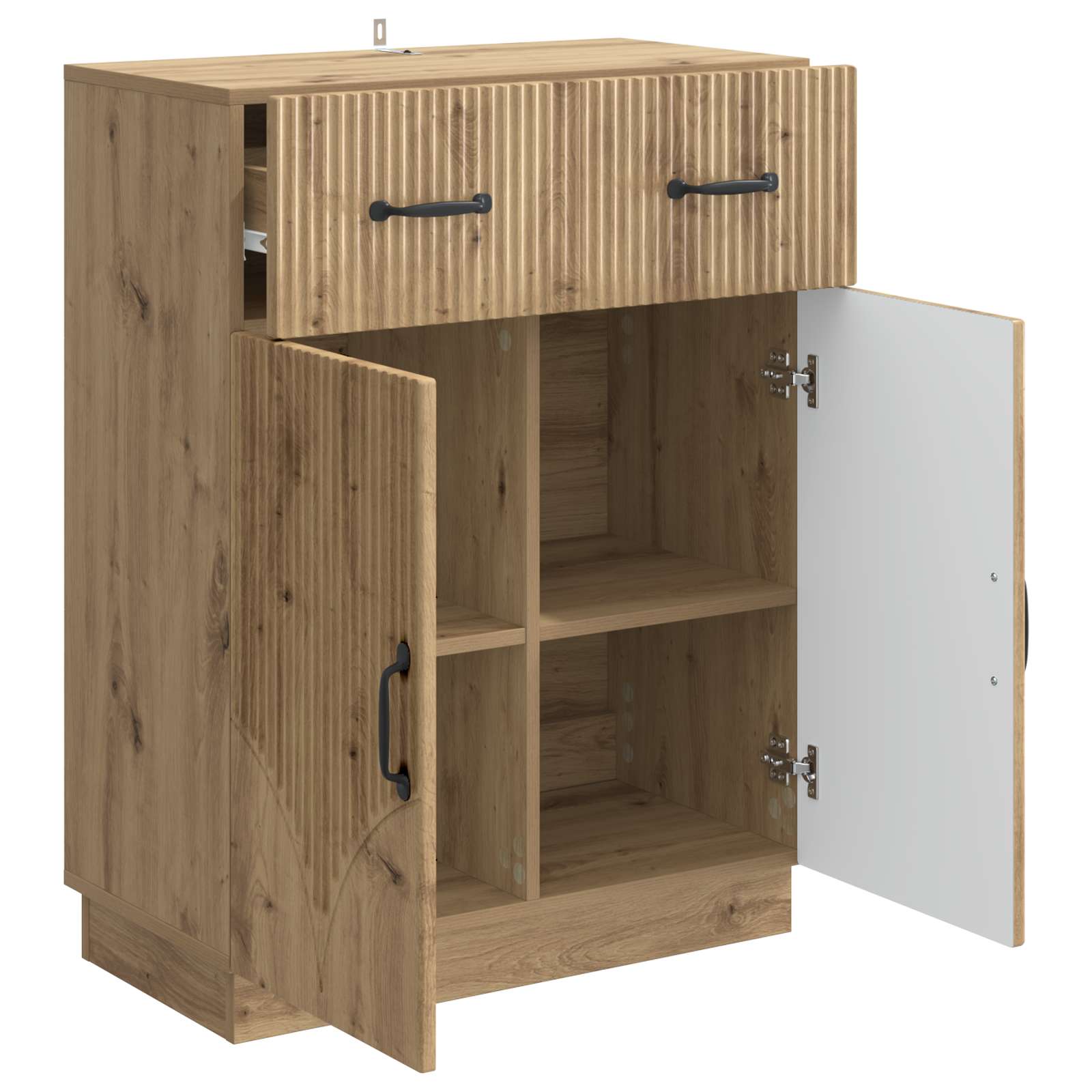 Buffet Chêne artisanal 66 x 34,5 x 87 cm Bois d'ingénierie - XIOS