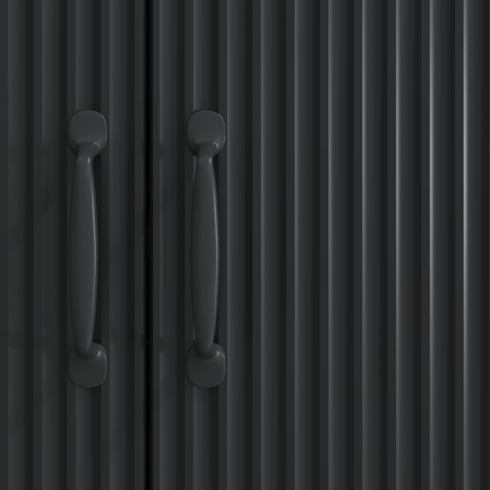 Buffet Noir 89 x 34,5 x 77 cm Bois d'ingénierie - XIOS