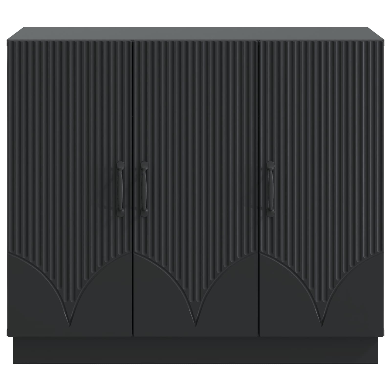 Buffet Noir 89 x 34,5 x 77 cm Bois d'ingénierie - XIOS