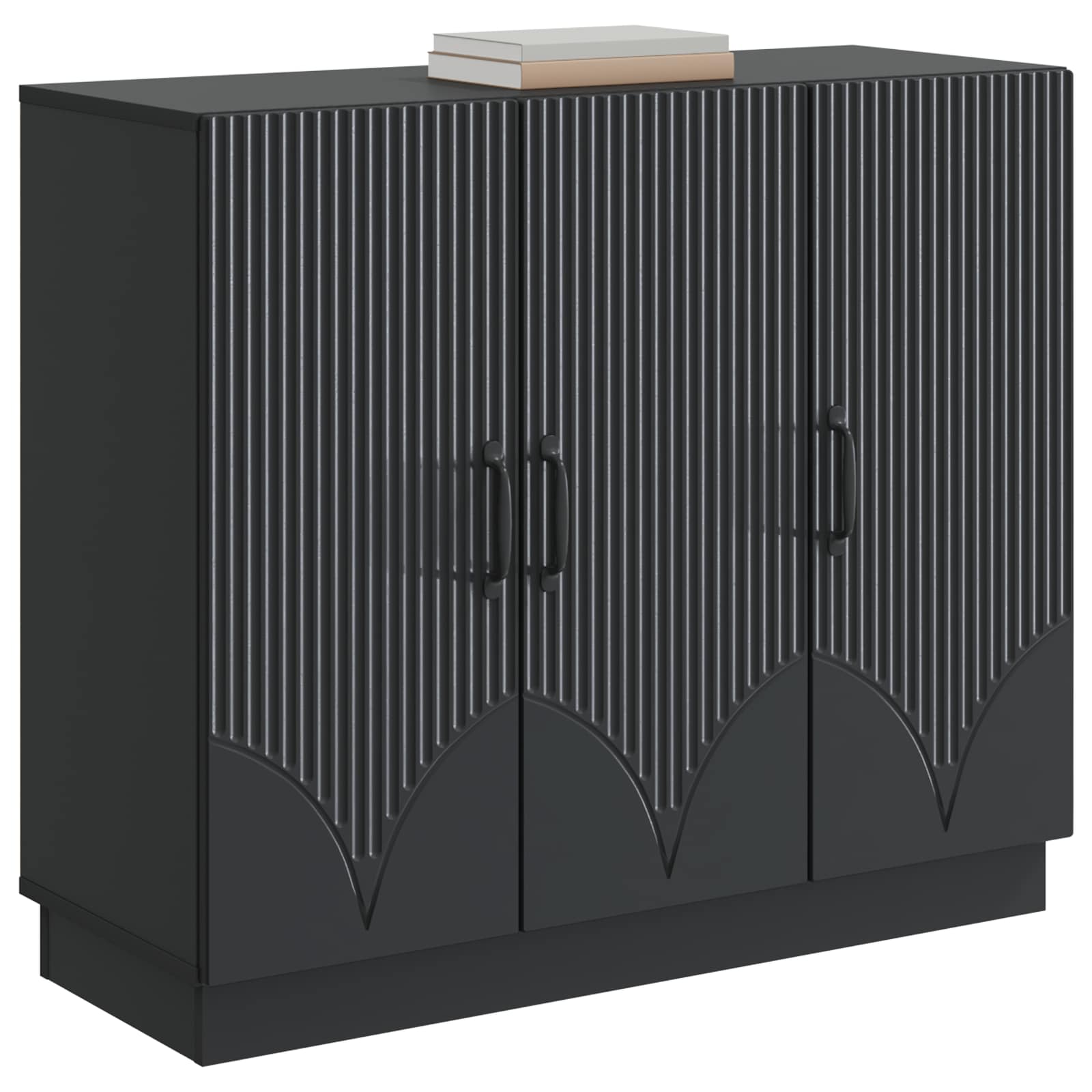 Buffet Noir 89 x 34,5 x 77 cm Bois d'ingénierie - XIOS