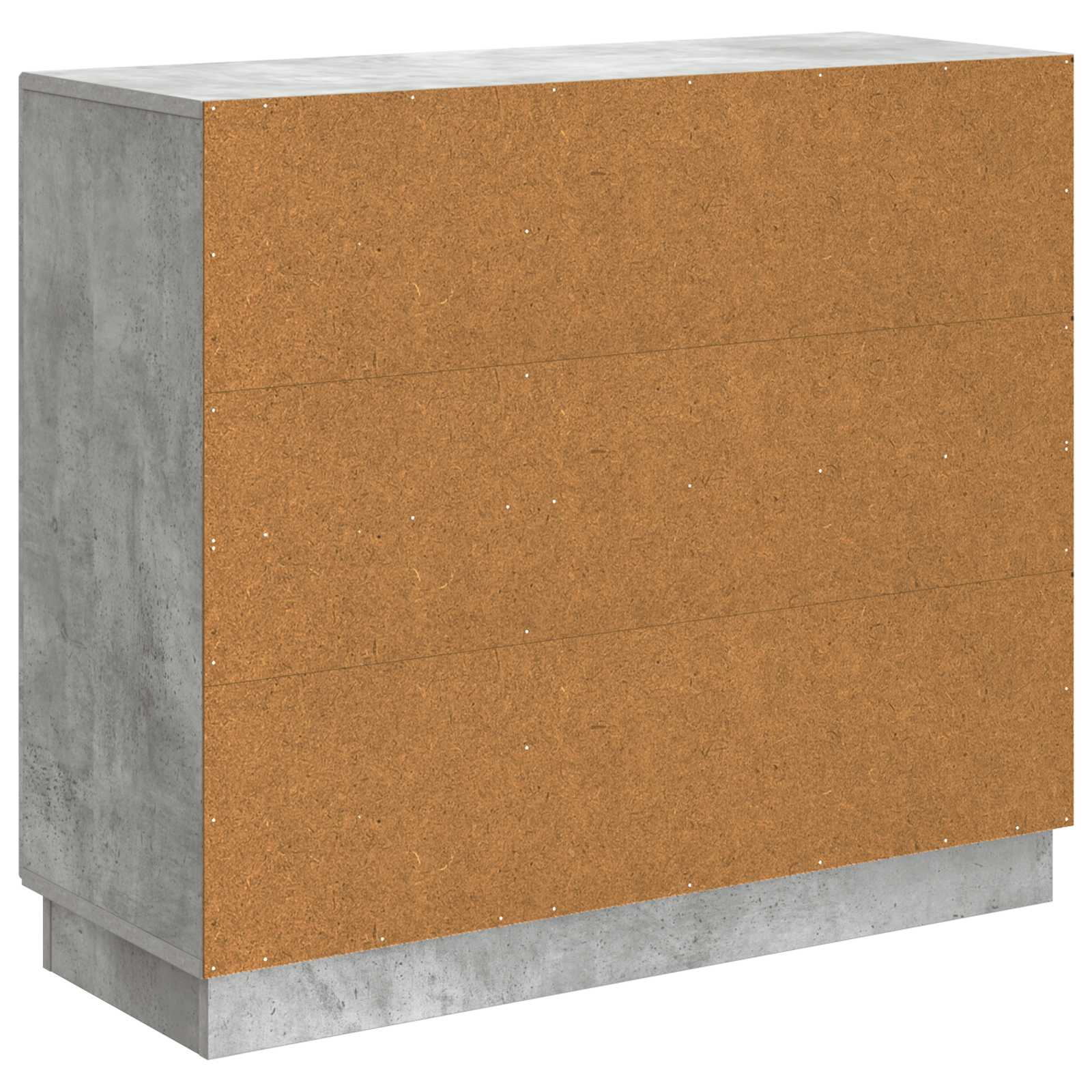 Buffet Gris béton 89 x 34,5 x 77 cm Bois d'ingénierie - XIOS
