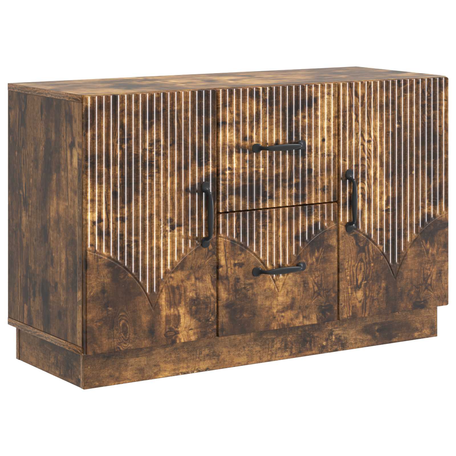 Buffet Chêne fumé 89 x 34,5 x 57 cm Bois d'ingénierie - XIOS