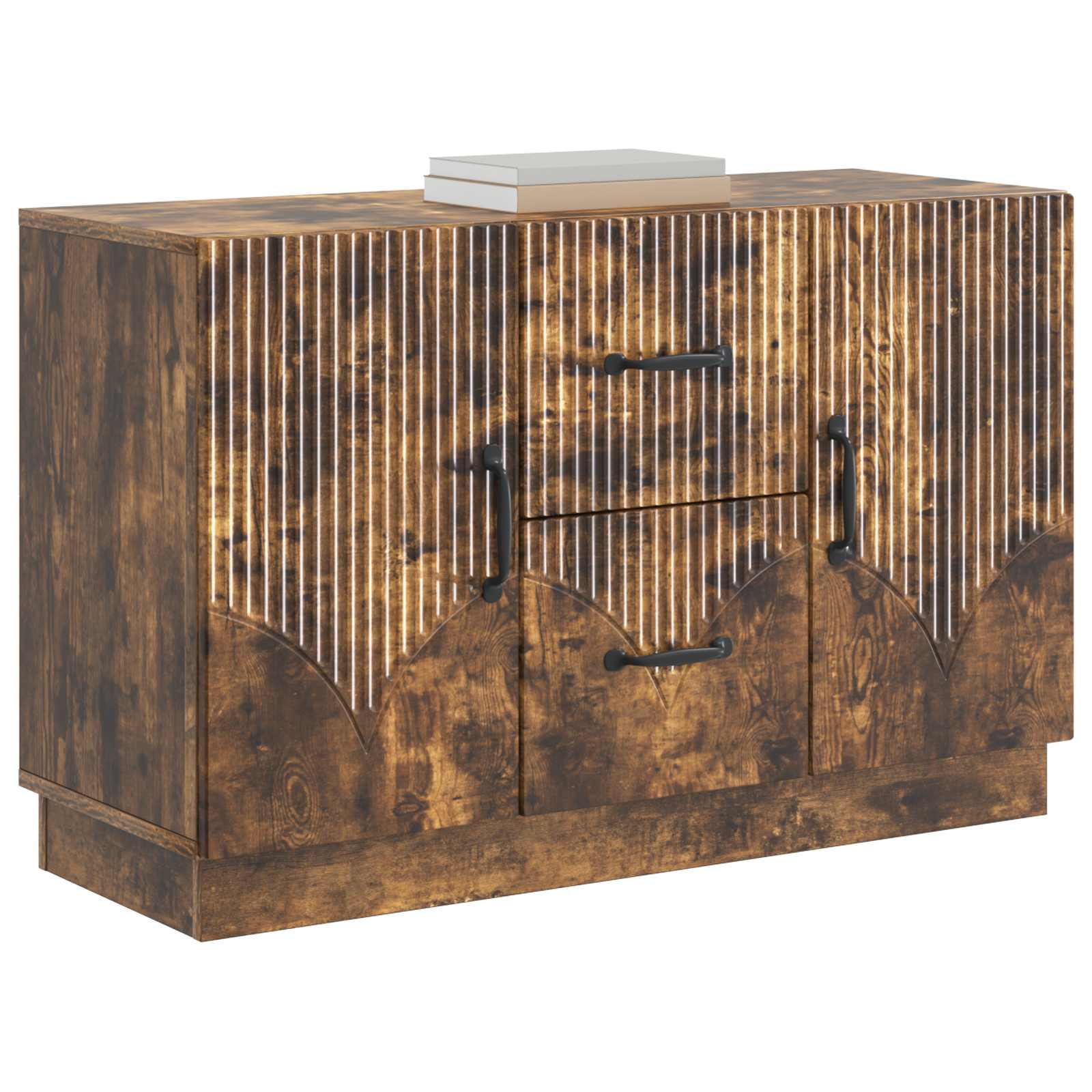 Buffet Chêne fumé 89 x 34,5 x 57 cm Bois d'ingénierie - XIOS