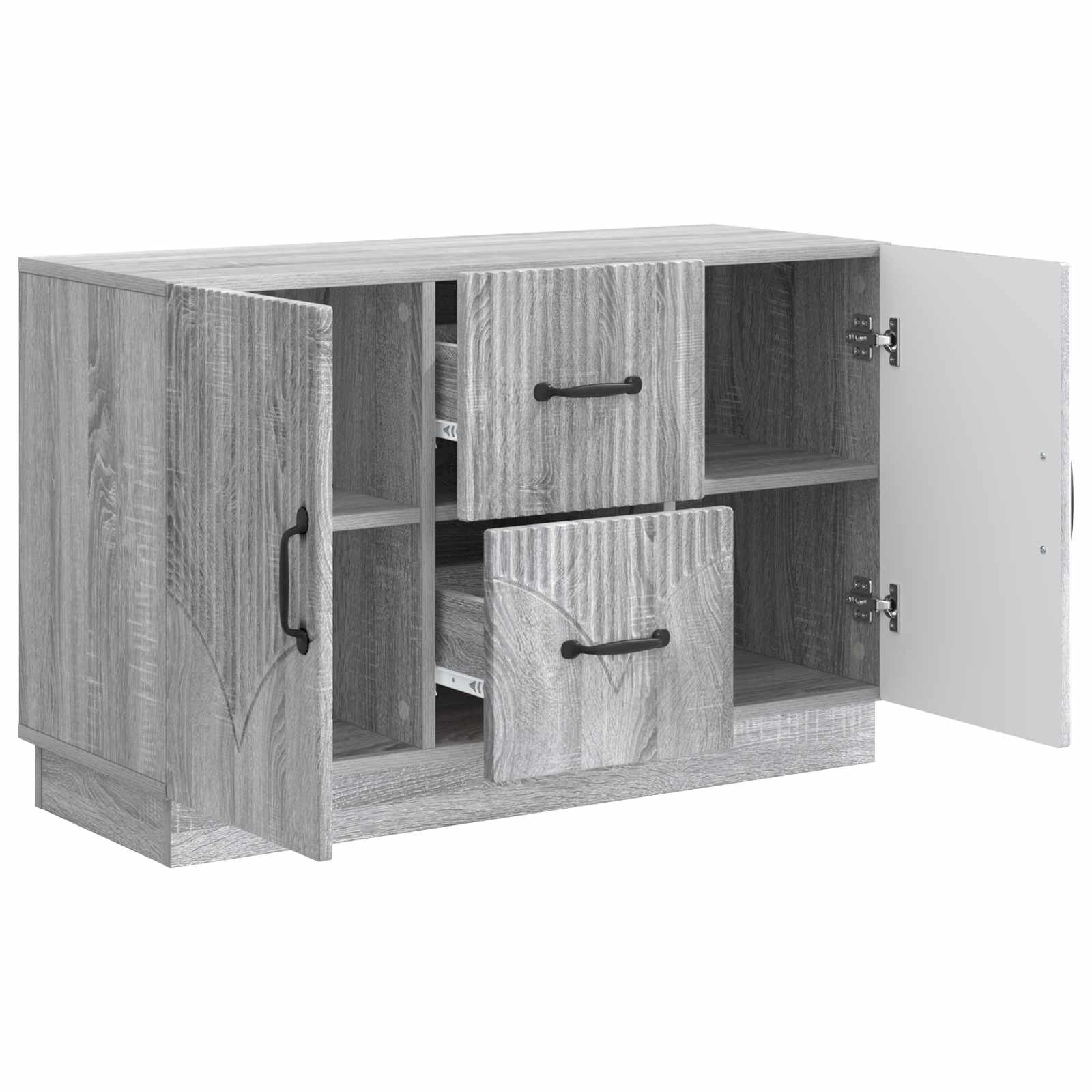Buffet Sonoma gris 89 x 34,5 x 57 cm Bois d'ingénierie - XIOS