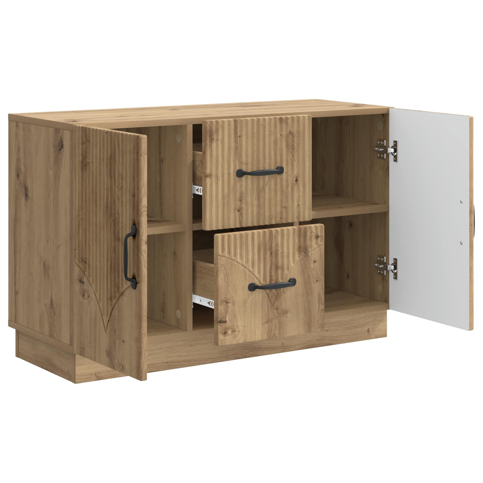 Buffet Chêne artisanal 89 x 34,5 x 57 cm Bois d'ingénierie - XIOS