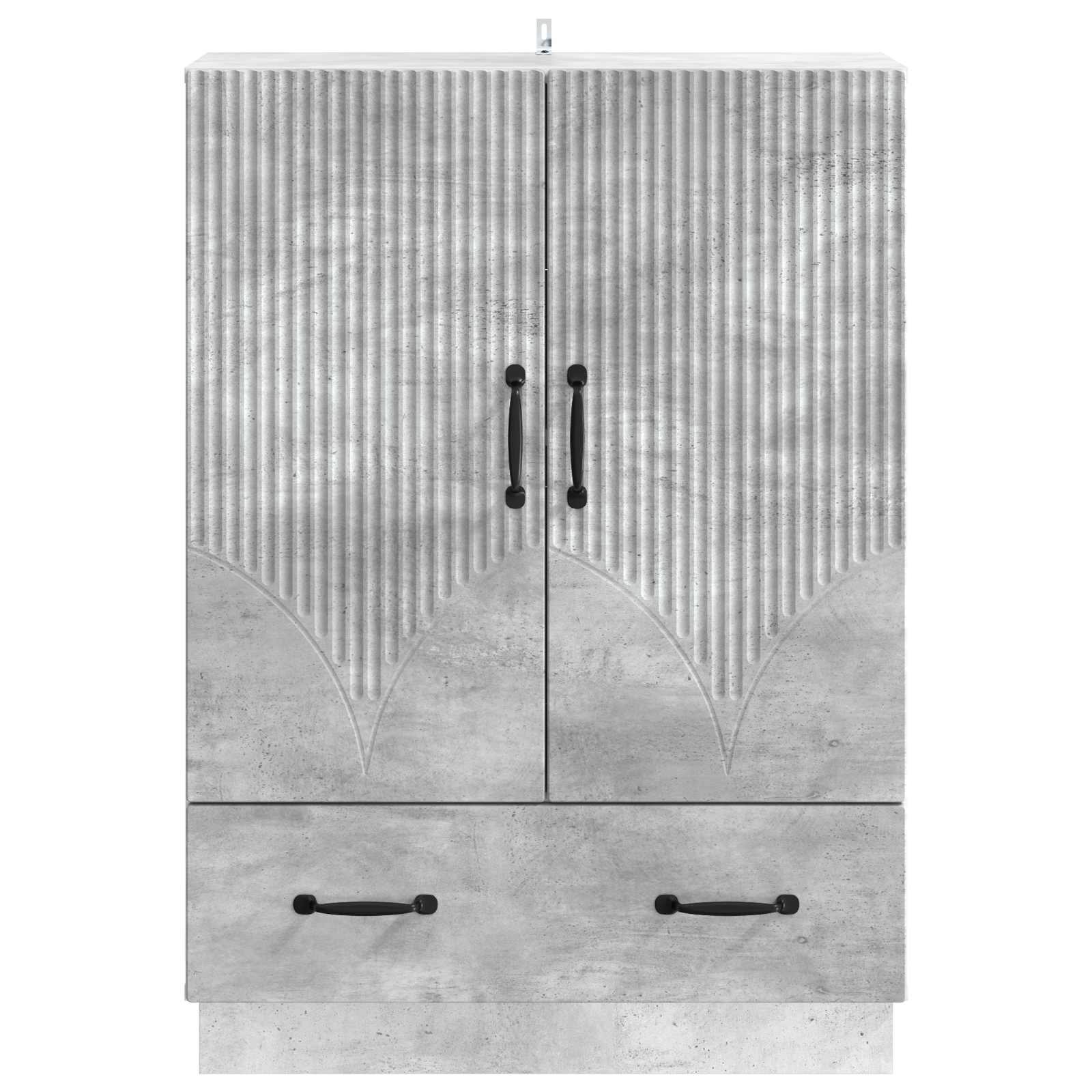 Buffet Gris béton 66 x 34,5 x 92 cm Bois d'ingénierie - XIOS