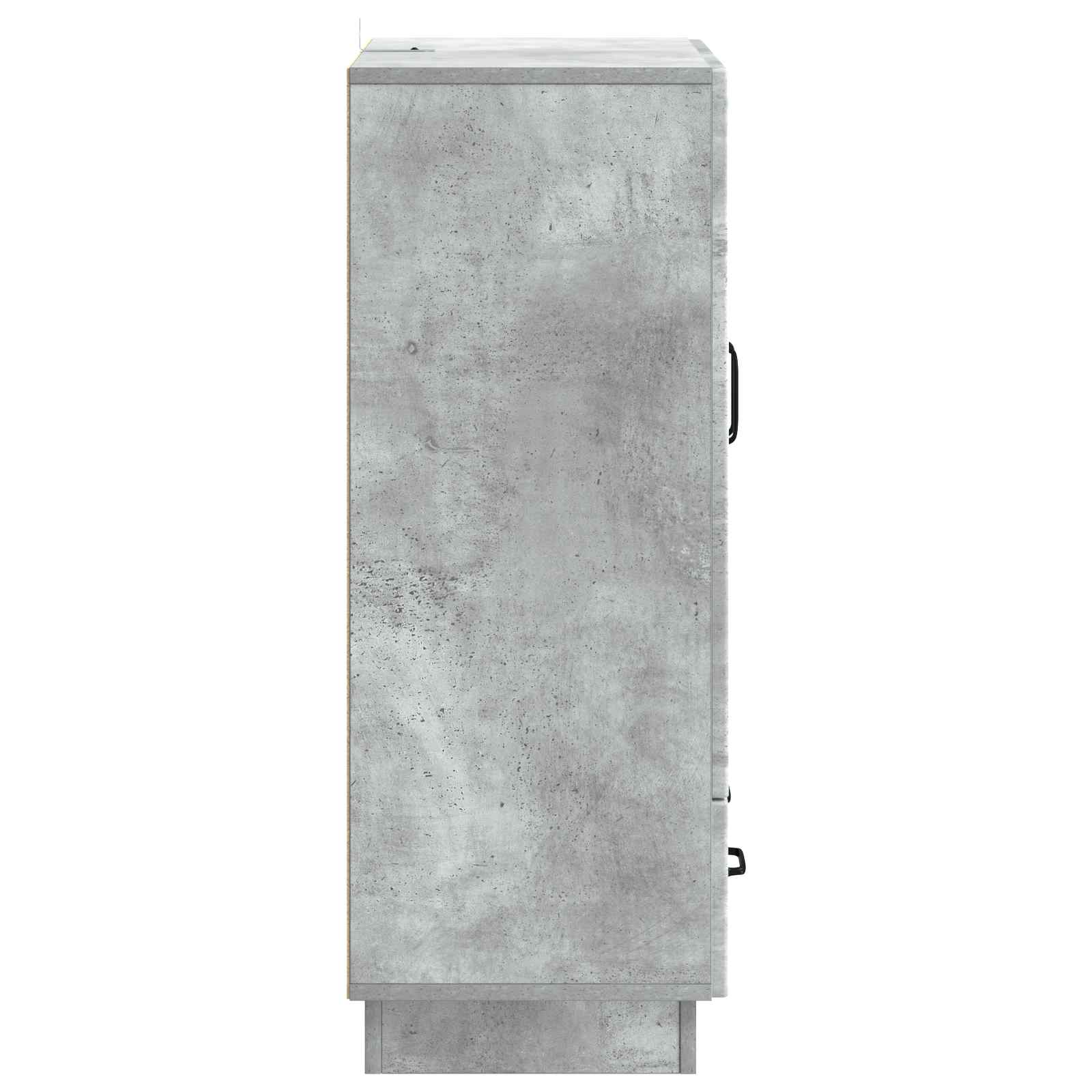 Buffet Gris béton 66 x 34,5 x 92 cm Bois d'ingénierie - XIOS