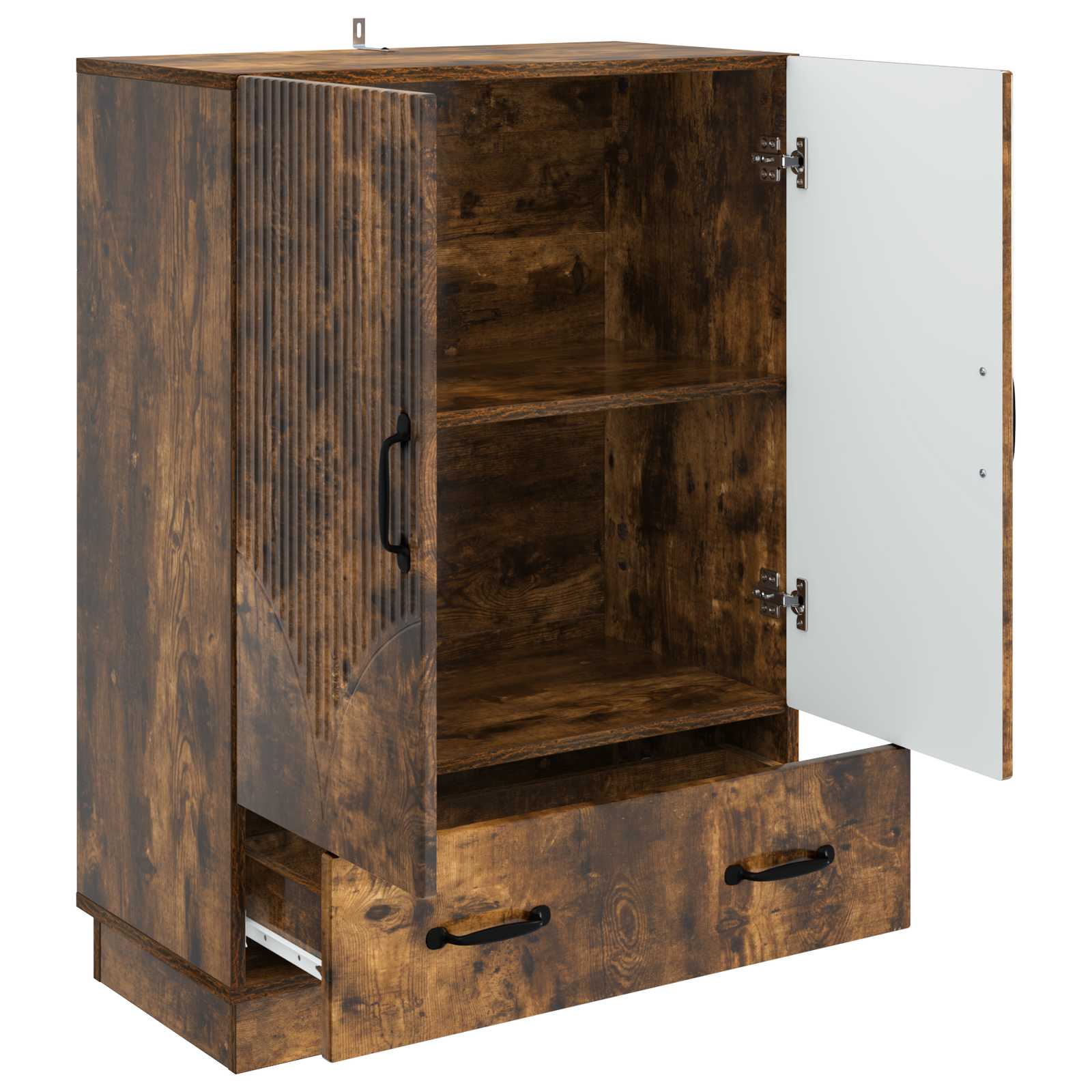 Buffet Chêne fumé 66 x 34,5 x 92 cm Bois d'ingénierie - XIOS