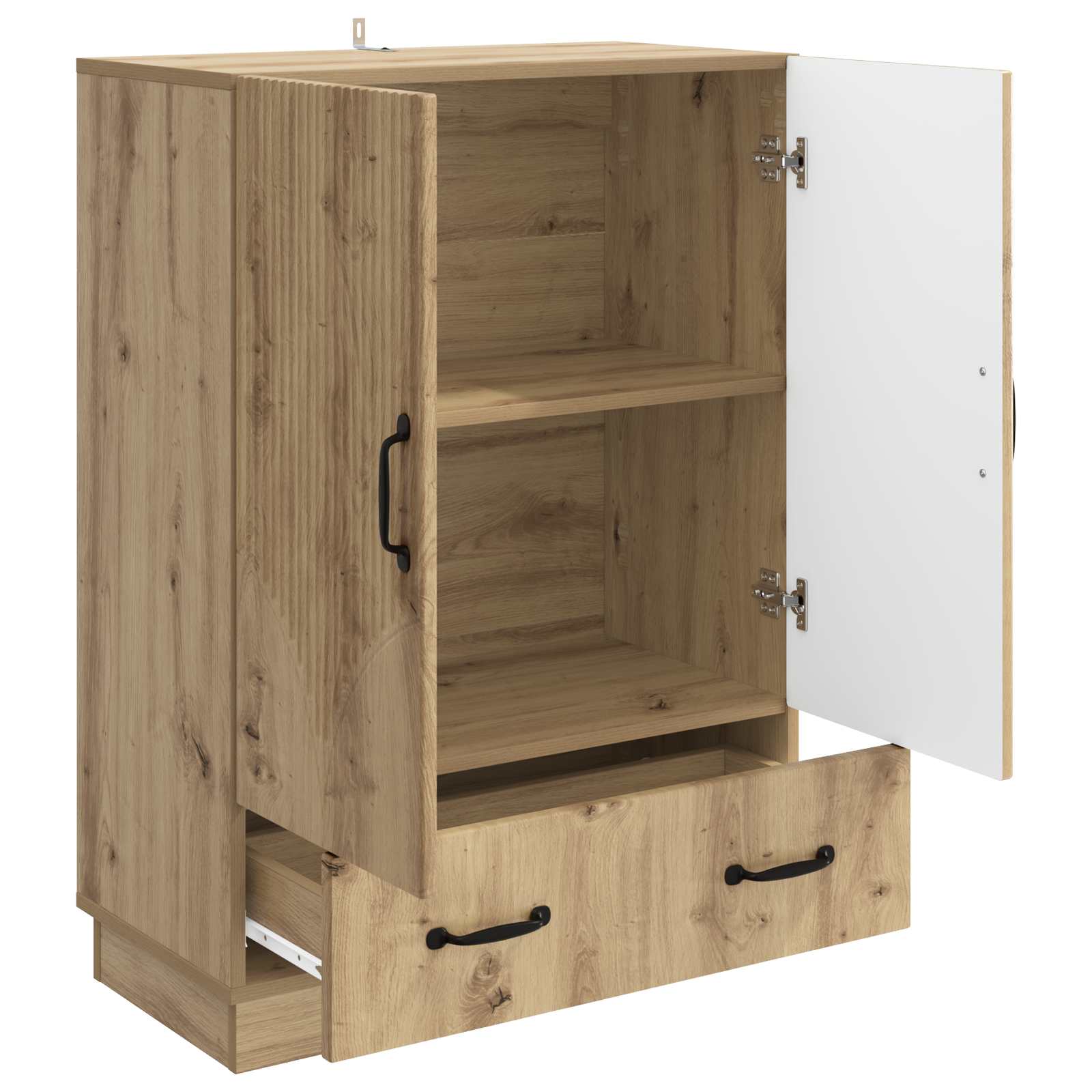 Buffet Chêne artisanal 66 x 34,5 x 92 cm Bois d'ingénierie - XIOS