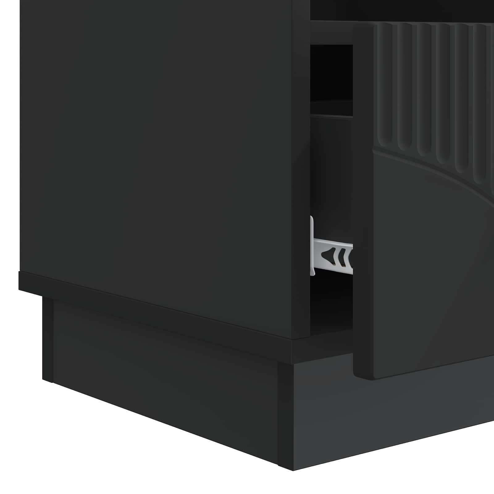 Meuble TV avec tiroir Noir 102 x 34,5 x 47 cm Bois d'ingénierie - XIOS