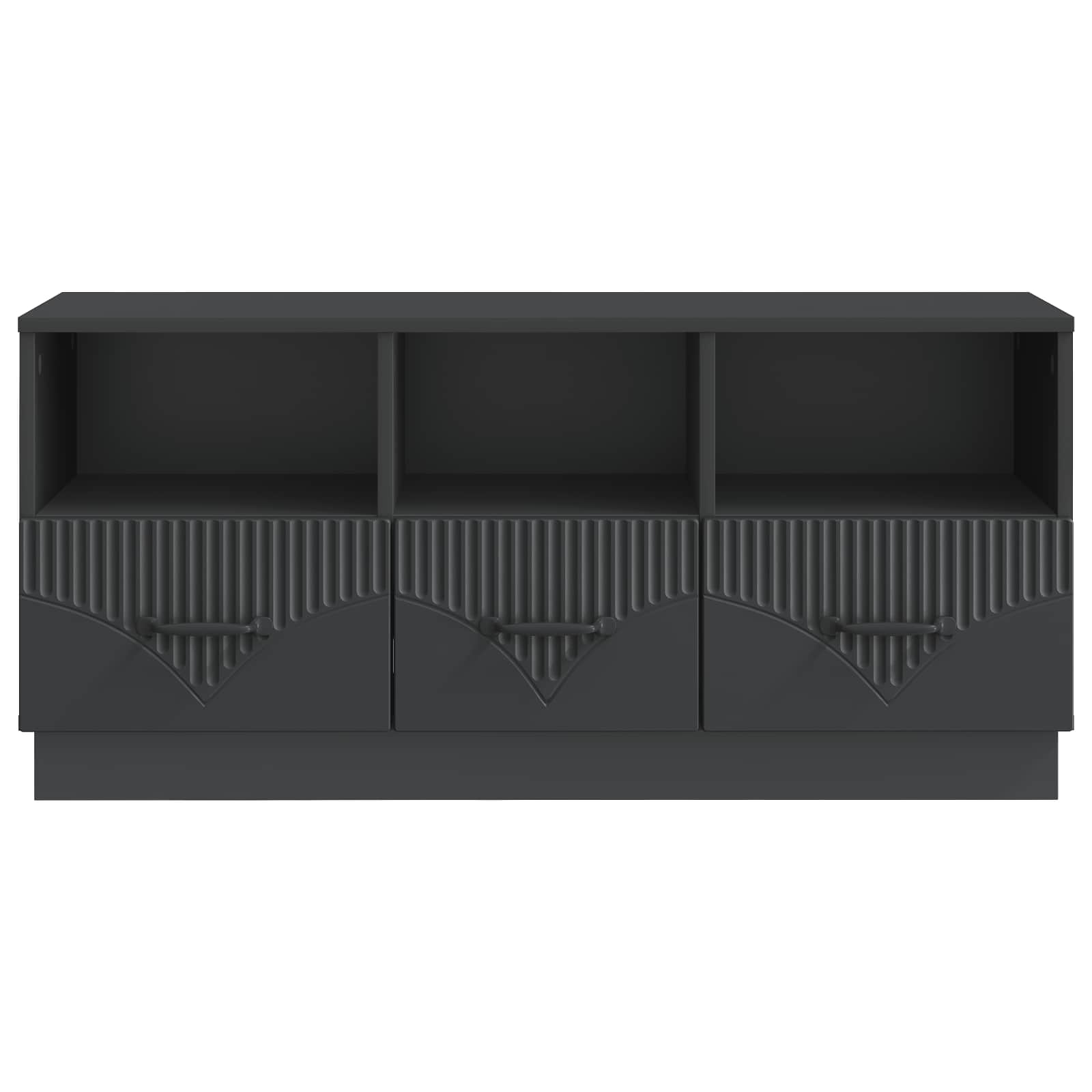 Meuble TV avec tiroir Noir 102 x 34,5 x 47 cm Bois d'ingénierie - XIOS