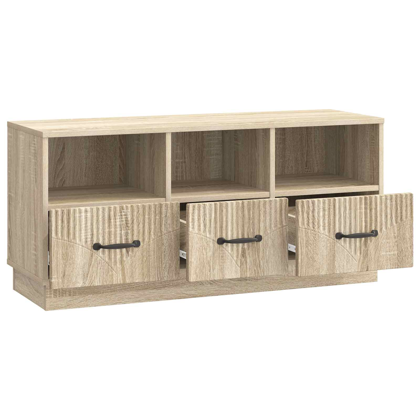 Meuble TV Chêne Sonoma 102 x 34,5 x 47 cm Bois d'ingénierie - XIOS