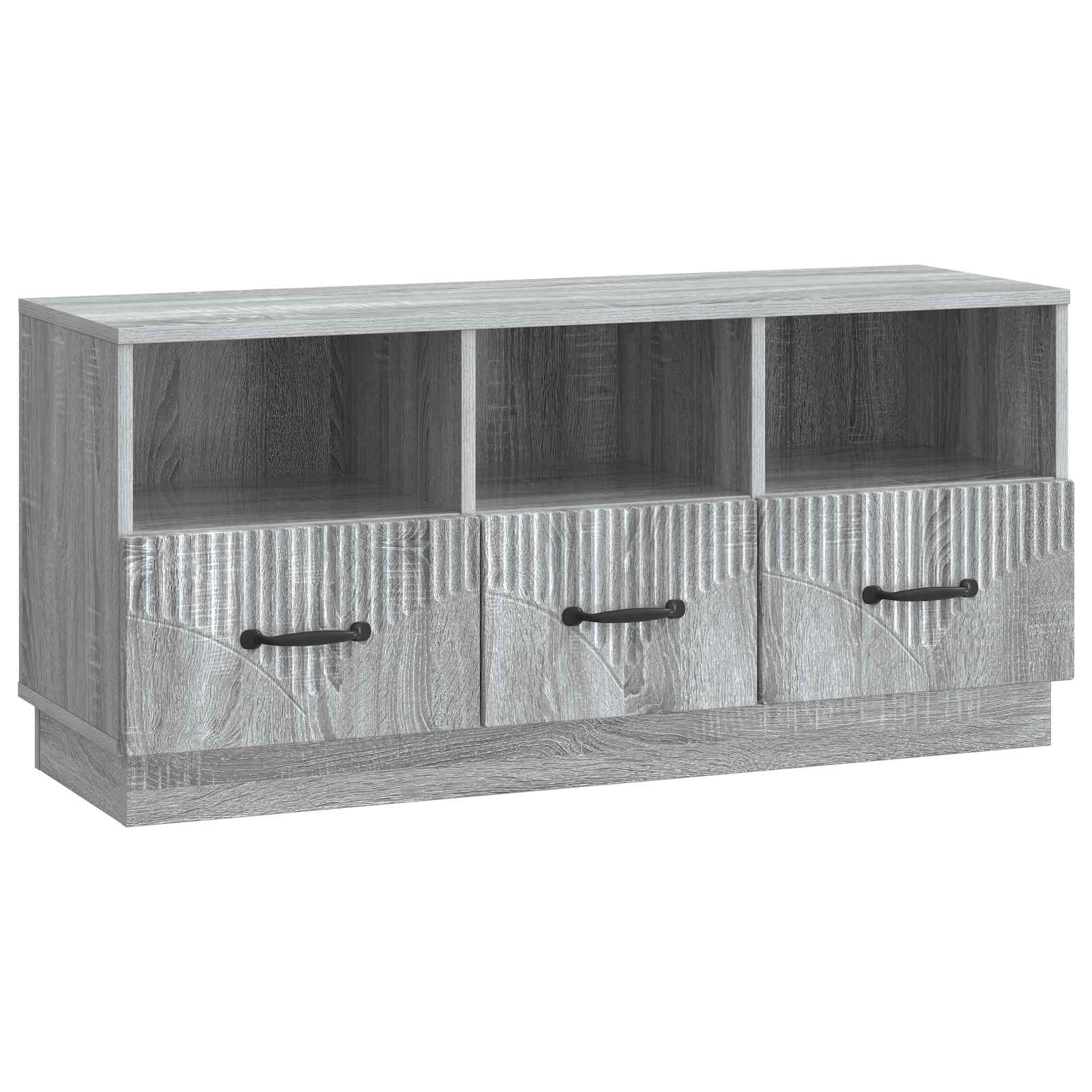 Meuble TV Sonoma gris 102 x 34,5 x 47 cm Bois d'ingénierie - XIOS