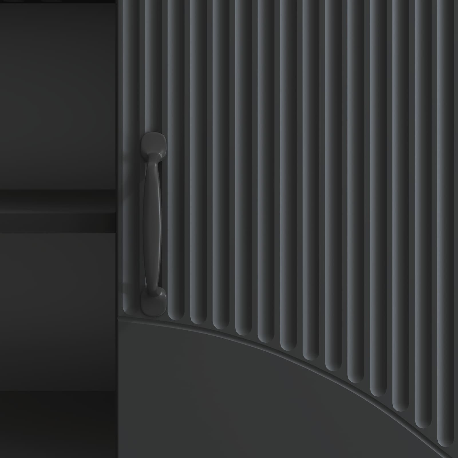 Meuble TV Noir 150 x 31 x 47 cm Bois d'ingénierie - XIOS