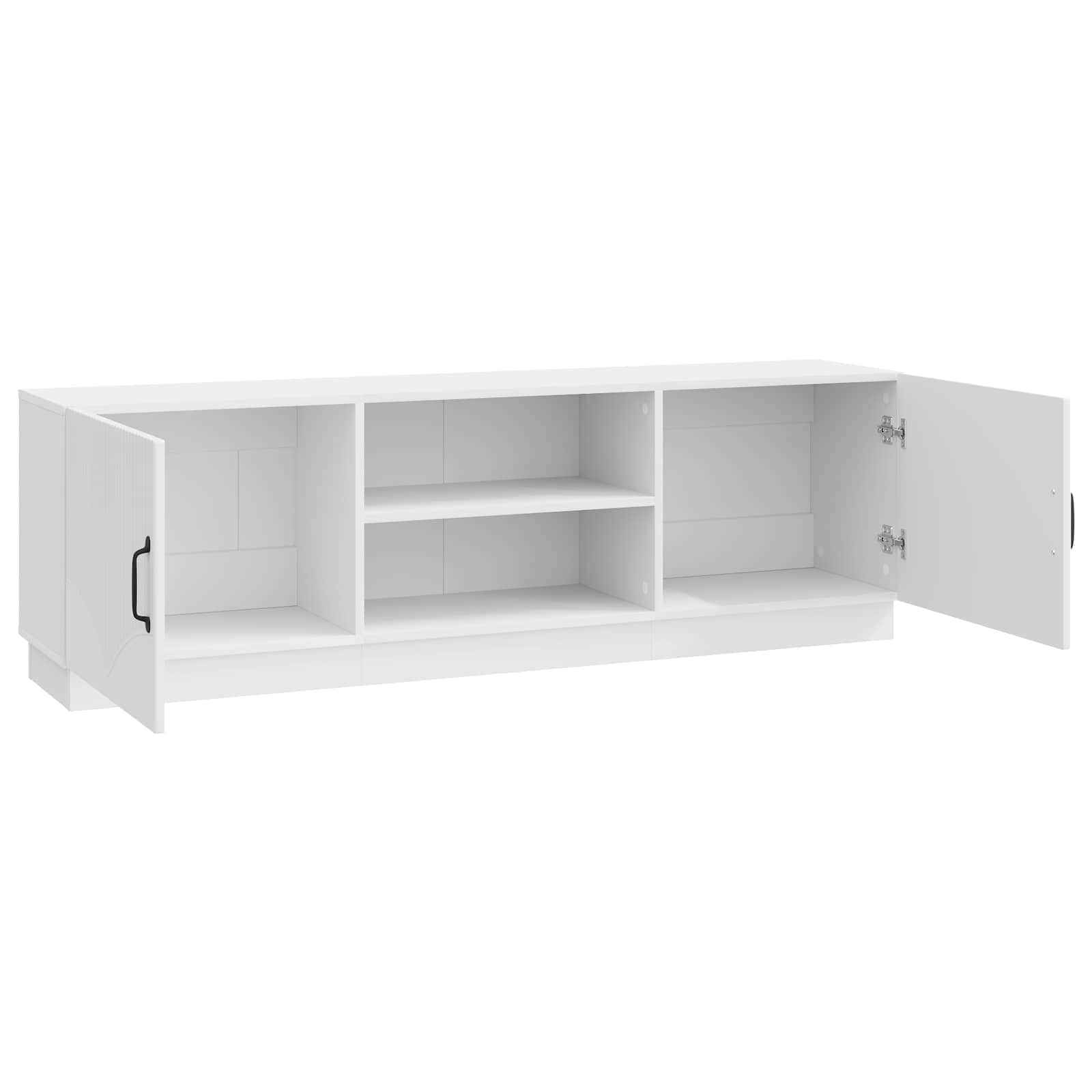Meuble TV Blanc brillant 150 x 31 x 47 cm Bois d'ingénierie - XIOS