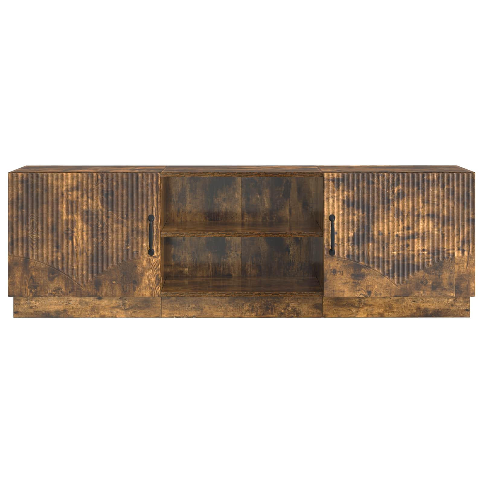Meuble TV Chêne fumé 150 x 31 x 47 cm Bois d'ingénierie - XIOS
