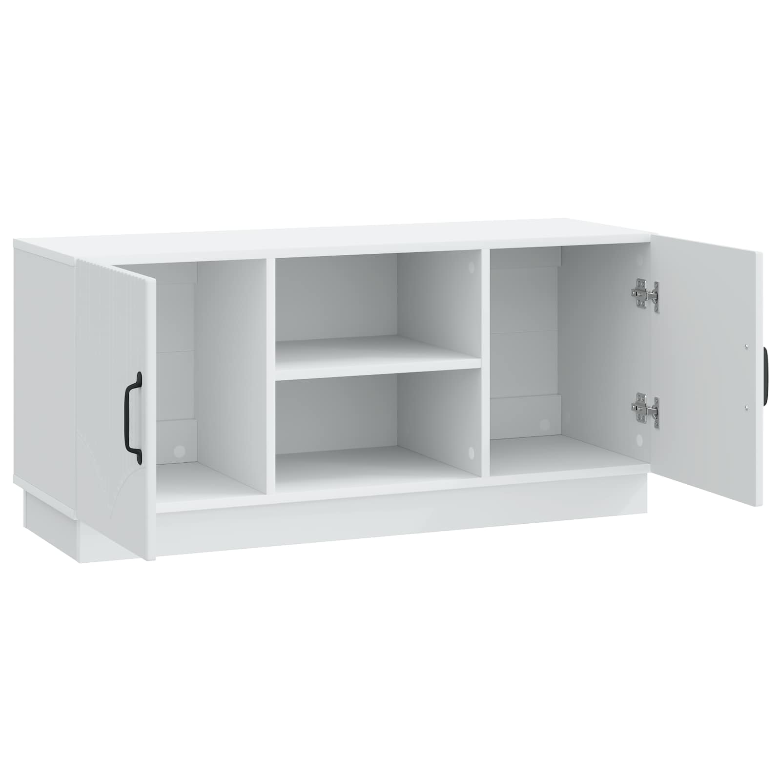 Meuble TV Blanc 102 x 34,5 x 47 cm Bois d'ingénierie - XIOS