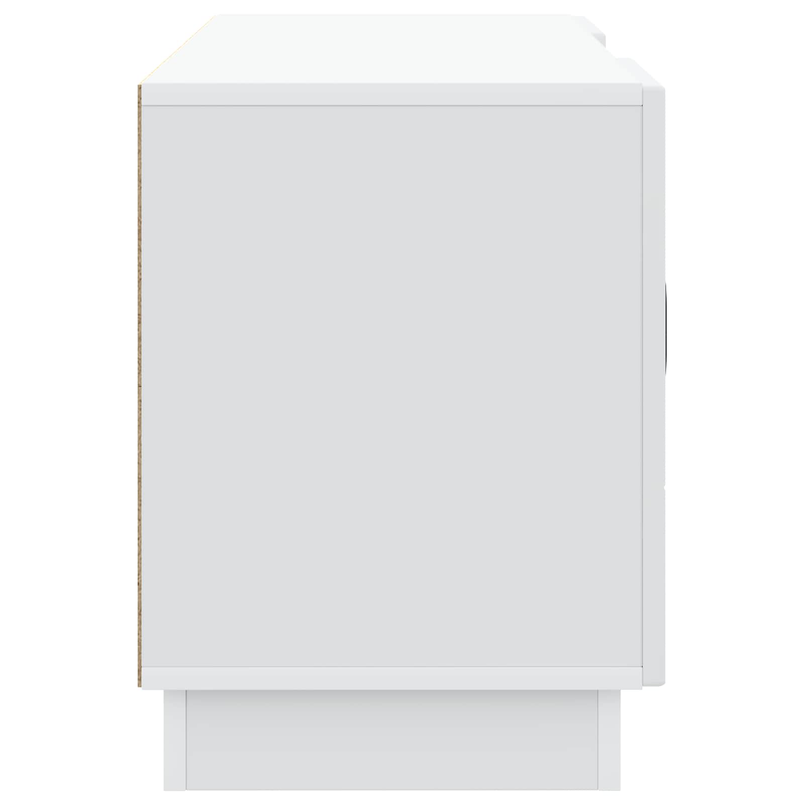 Meuble TV Blanc 102 x 34,5 x 47 cm Bois d'ingénierie - XIOS