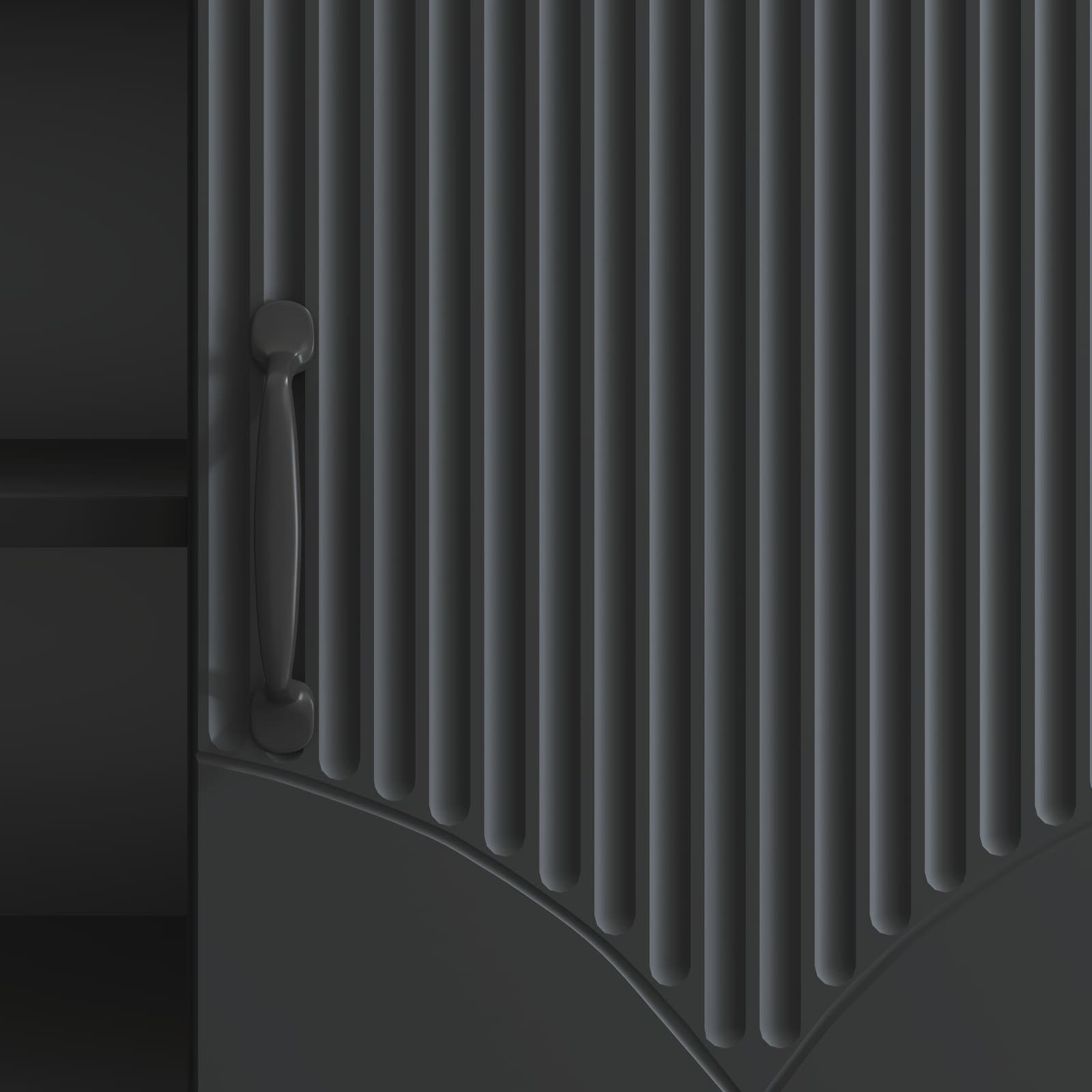 Meuble TV Noir 102 x 34,5 x 47 cm Bois d'ingénierie - XIOS