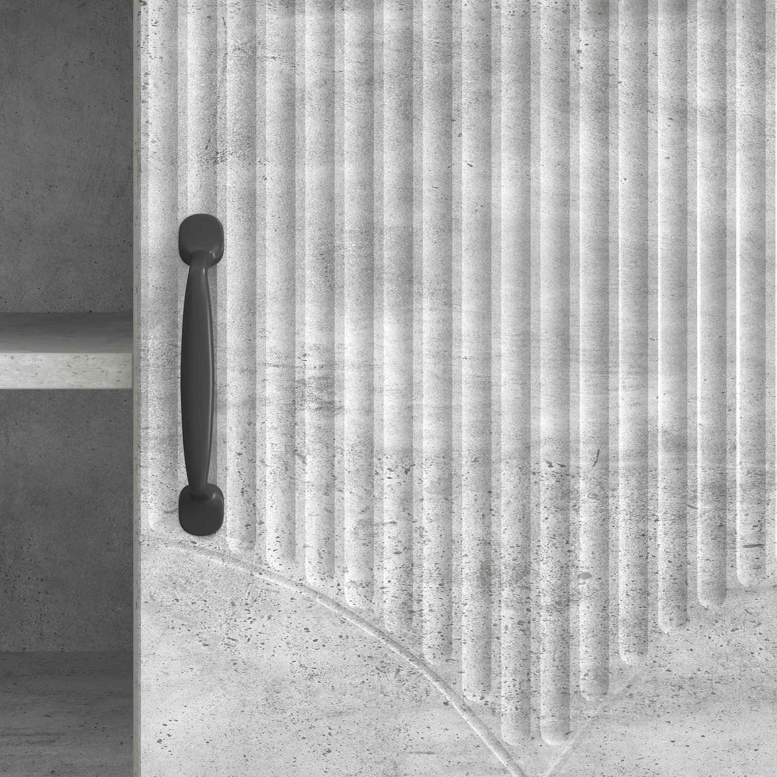 Meuble TV Gris béton 102 x 34,5 x 47 cm Bois d'ingénierie - XIOS