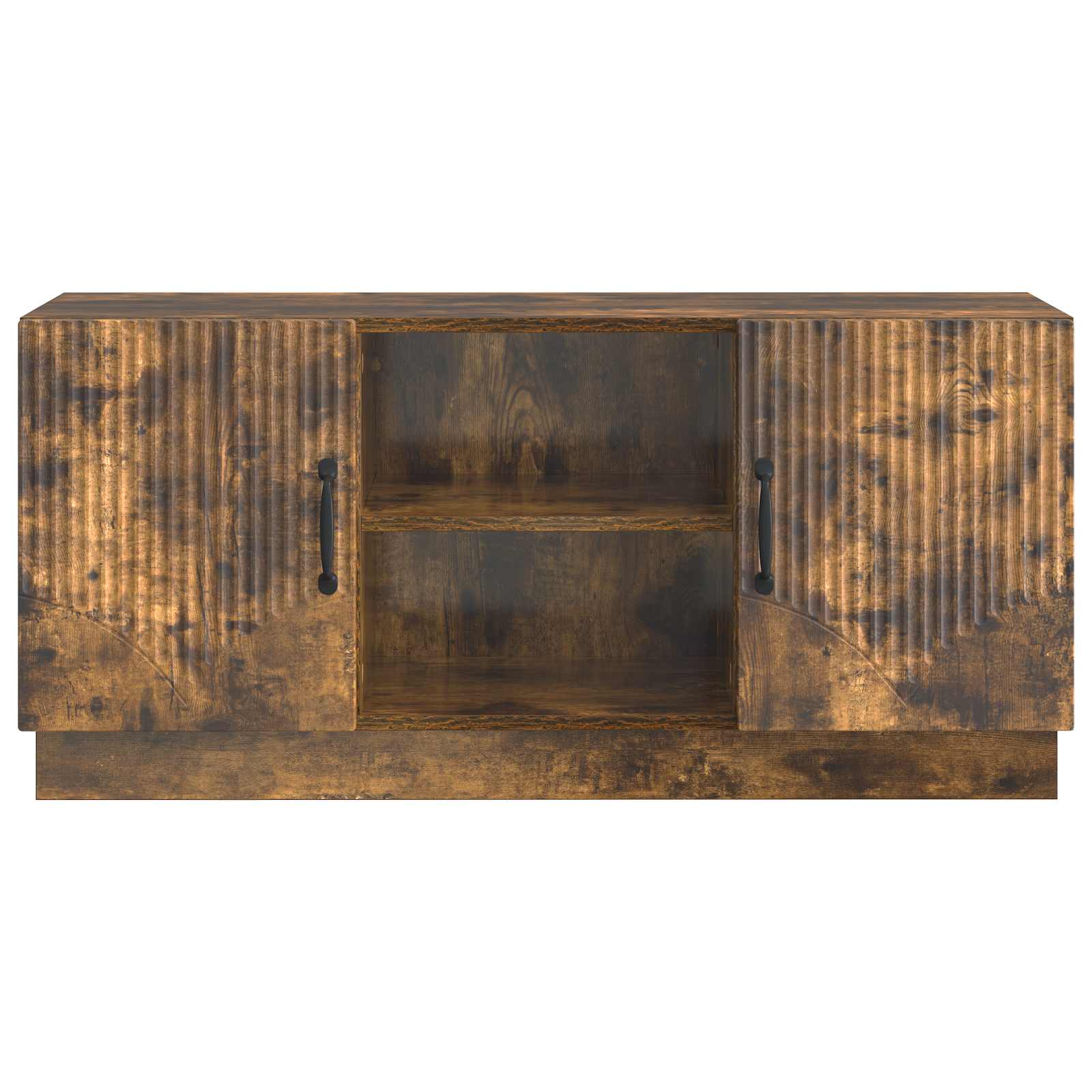 Meuble TV Chêne fumé 102 x 34,5 x 47 cm Bois d'ingénierie - XIOS
