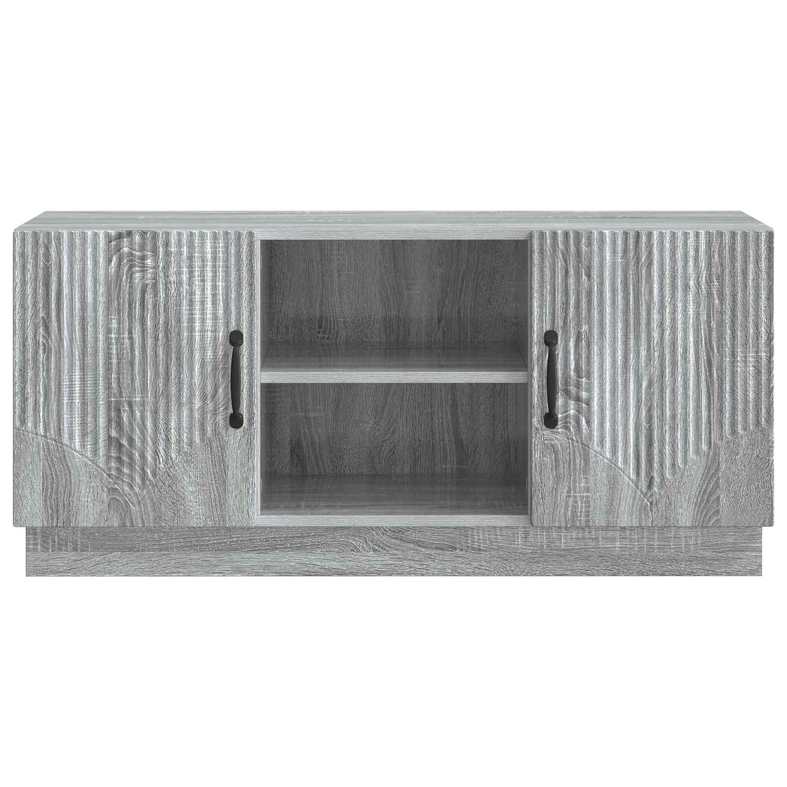 Meuble TV Sonoma gris 102 x 34,5 x 47 cm Bois d'ingénierie - XIOS