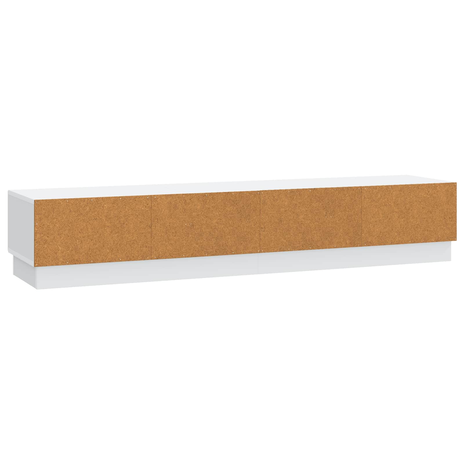 Meuble TV Blanc 147 x 34,5 x 27 cm Bois d'ingénierie - XIOS