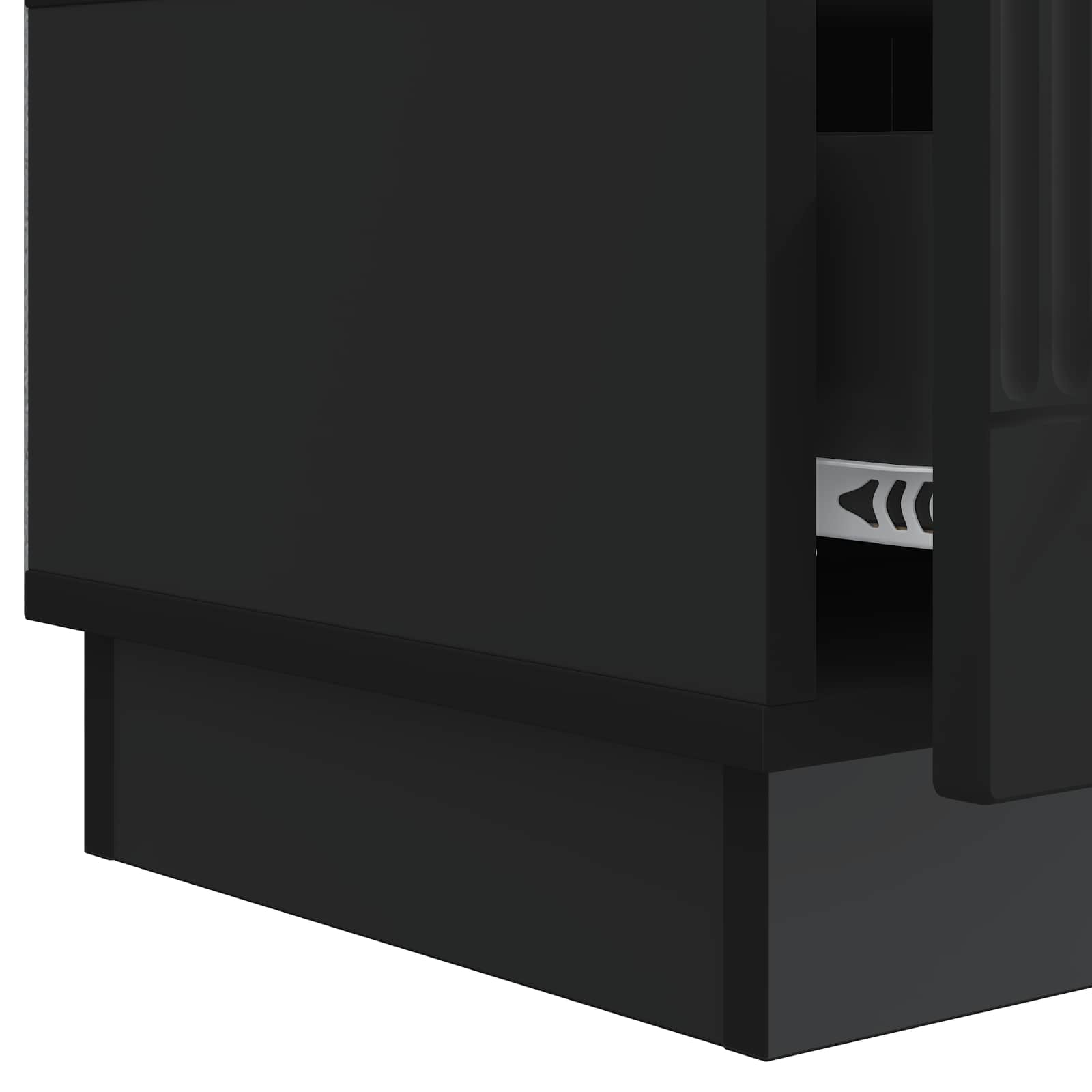 Meuble TV avec tiroir Noir 147 x 34,5 x 27 cm Bois d'ingénierie - XIOS