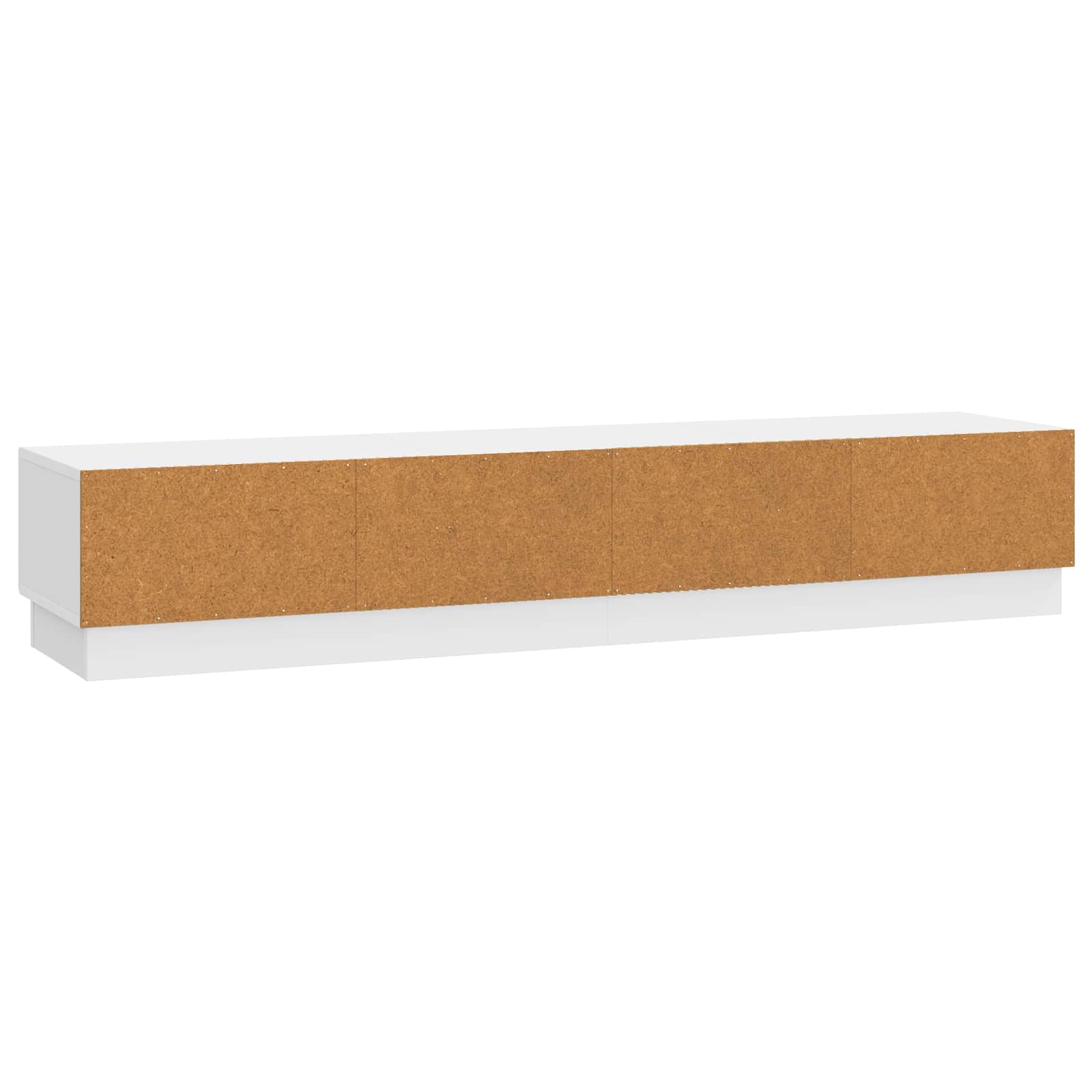 Meuble TV Blanc brillant 147 x 34,5 x 27 cm Bois d'ingénierie - XIOS