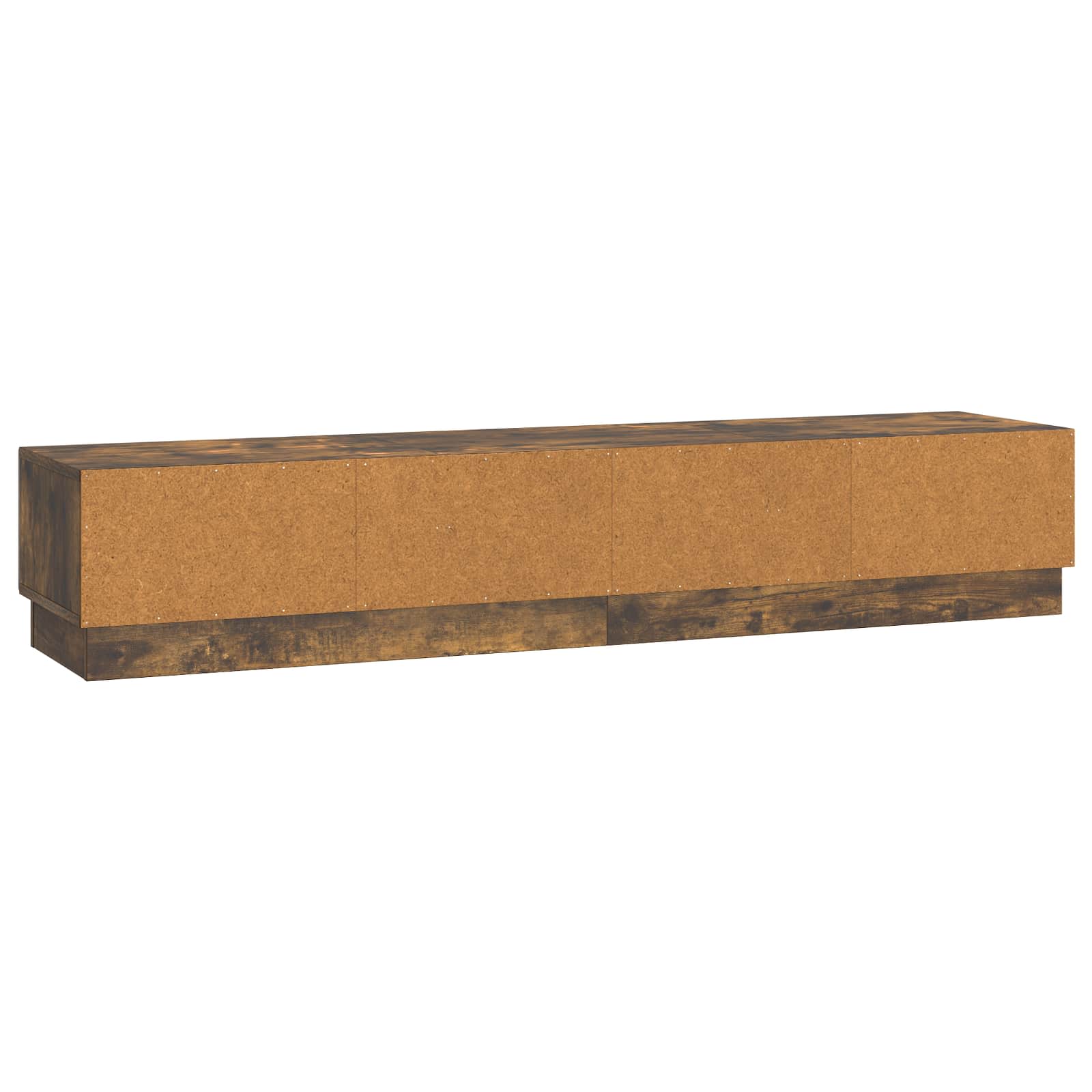 Meuble TV Chêne fumé 147 x 34,5 x 27 cm Bois d'ingénierie - XIOS