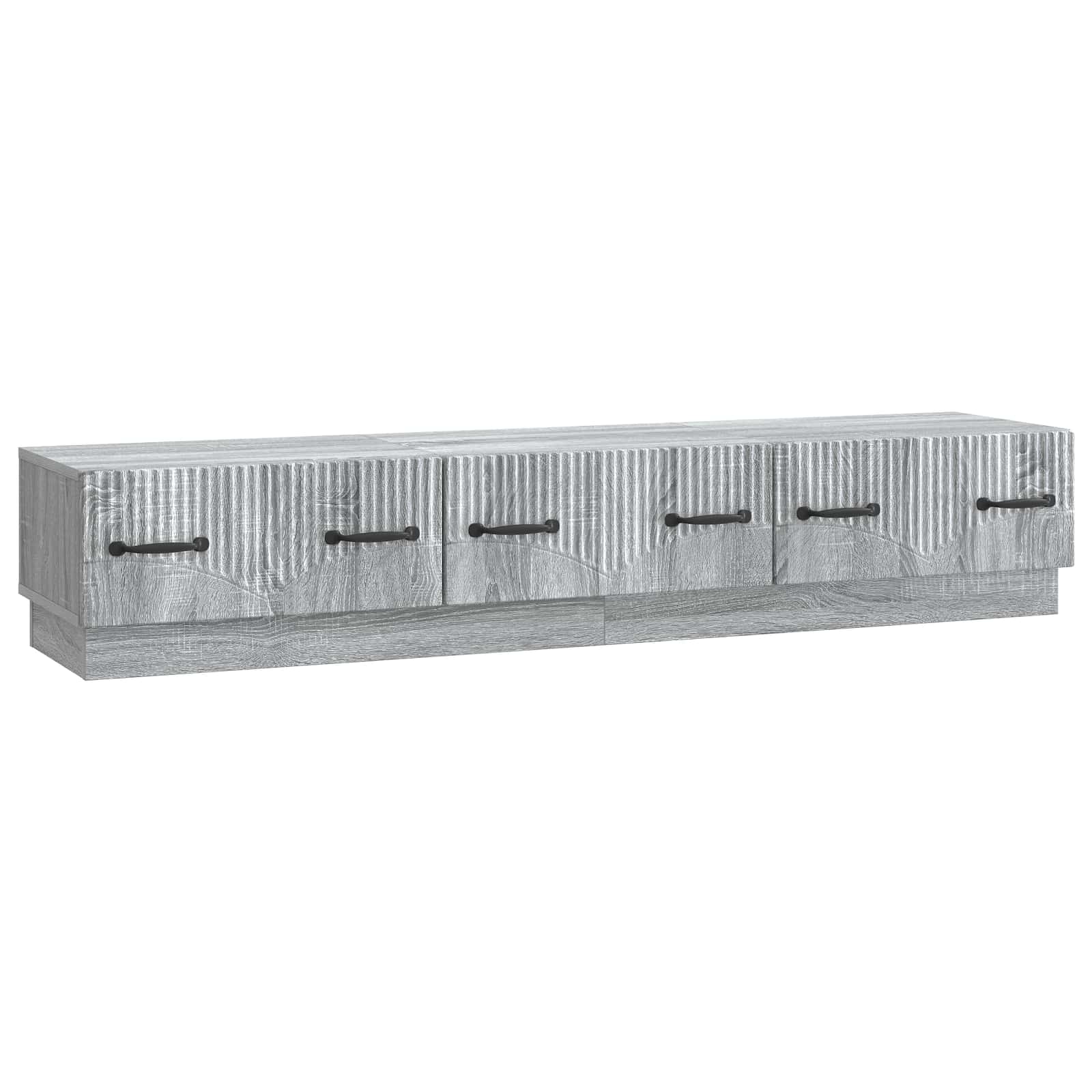 Meuble TV Sonoma gris 147 x 34,5 x 27 cm Bois d'ingénierie - XIOS
