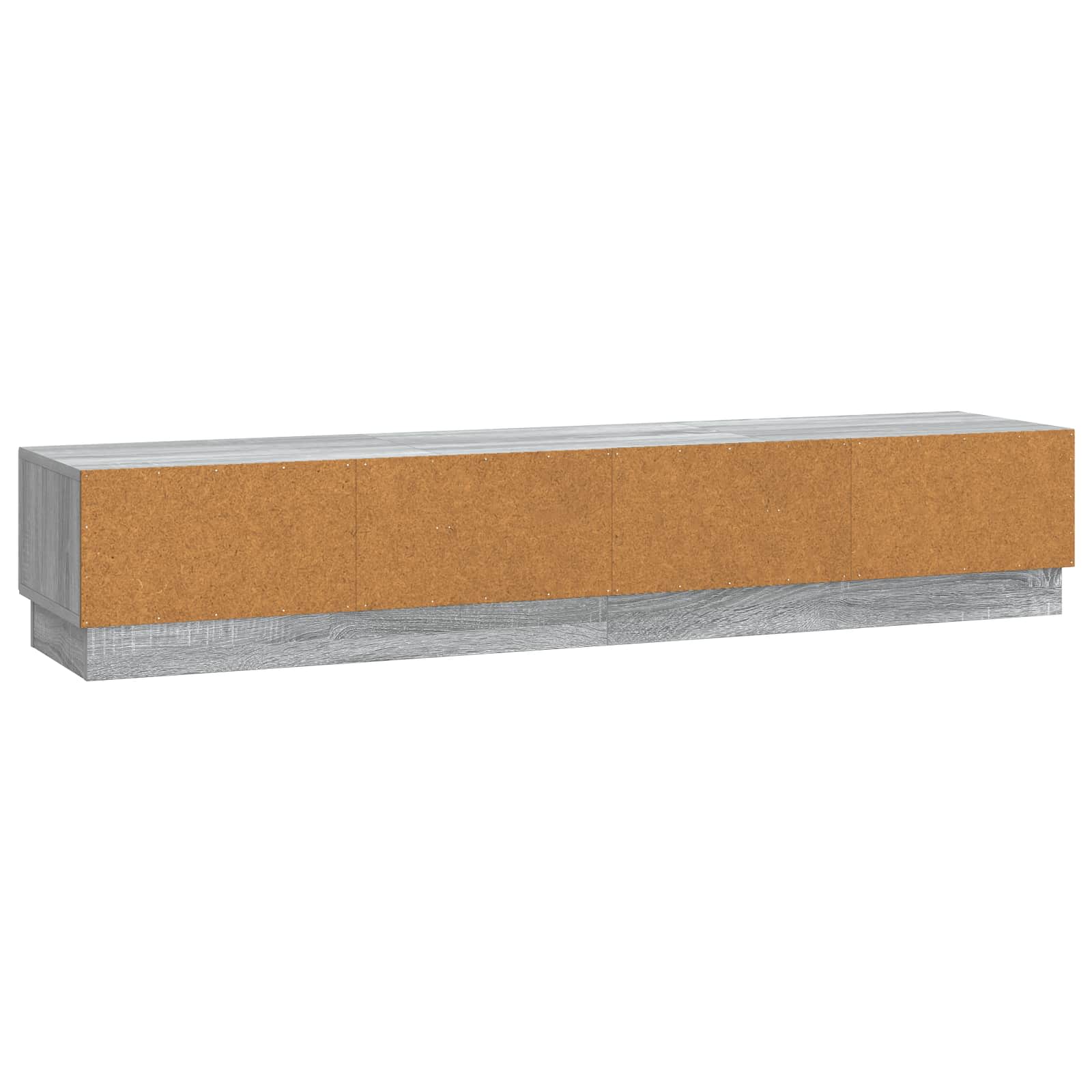 Meuble TV Sonoma gris 147 x 34,5 x 27 cm Bois d'ingénierie - XIOS