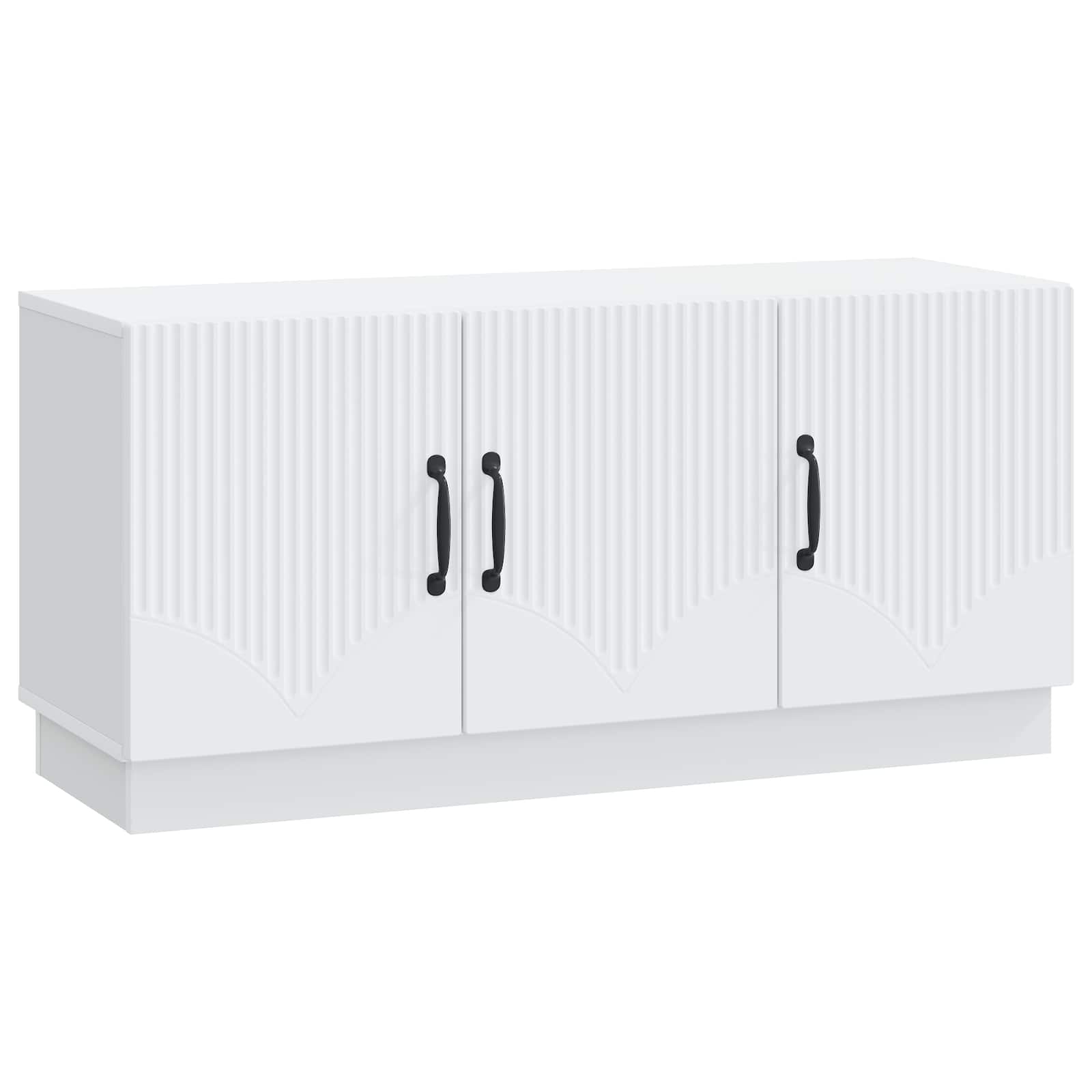 Meuble TV Blanc 99 x 34,5 x 47 cm Bois d'ingénierie - XIOS