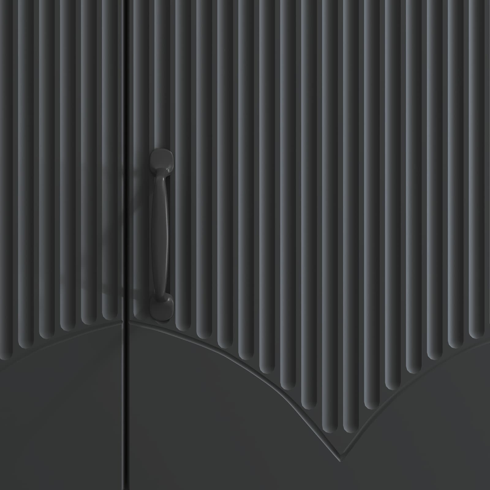 Meuble TV Noir 99 x 34,5 x 47 cm Bois d'ingénierie - XIOS