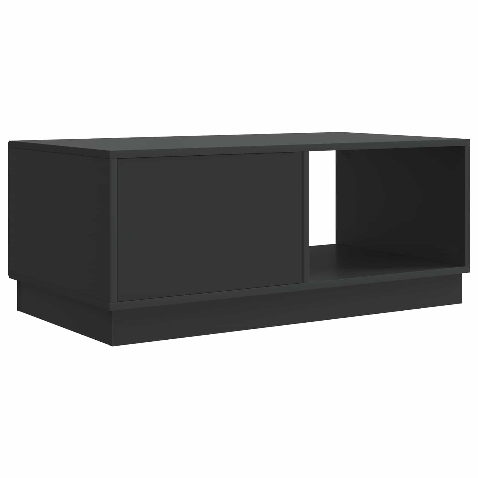 Table basse Noir 90 x 50 x 37 cm Bois d'ingénierie - XIOS