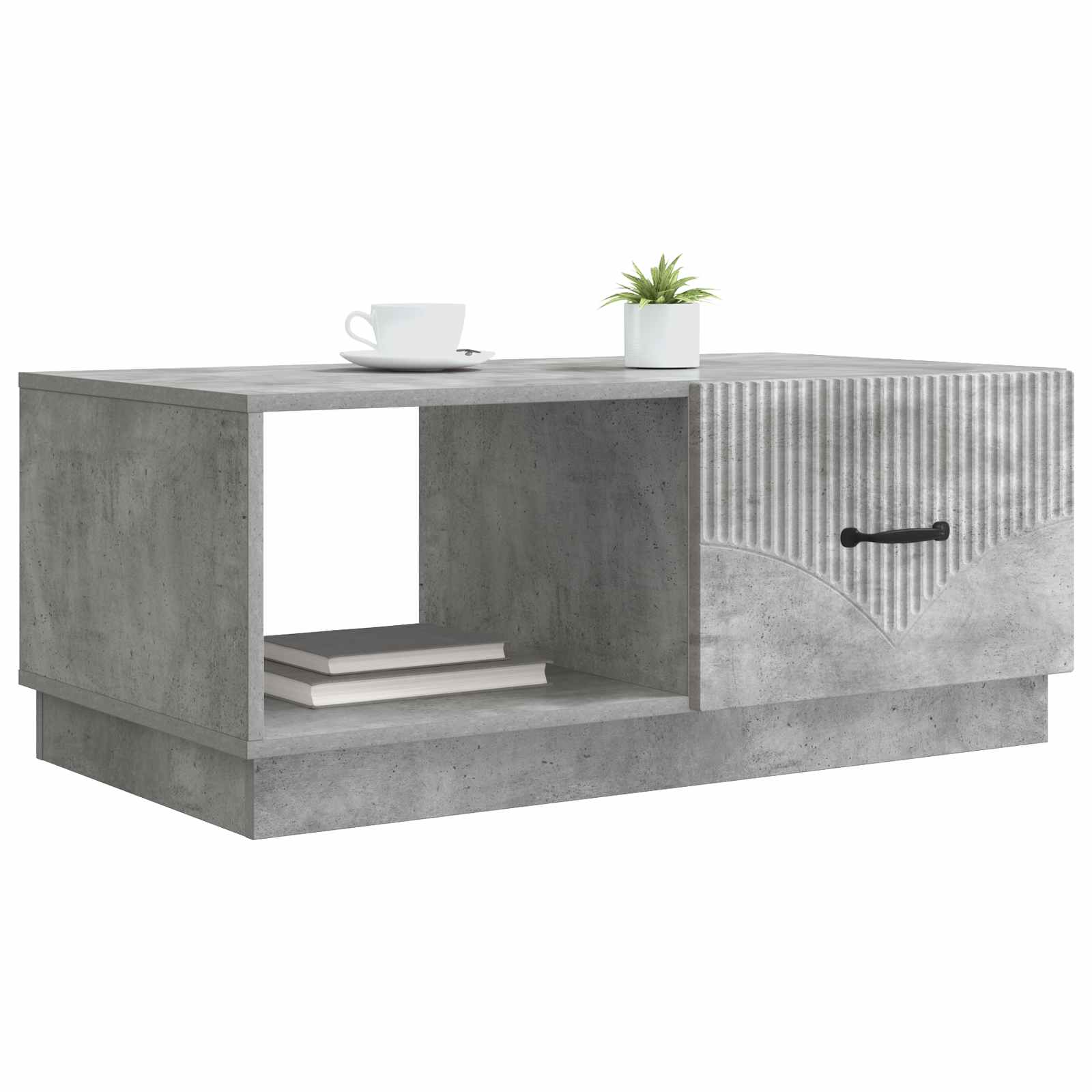 Table basse Gris béton 90 x 50 x 37 cm Bois d'ingénierie - XIOS
