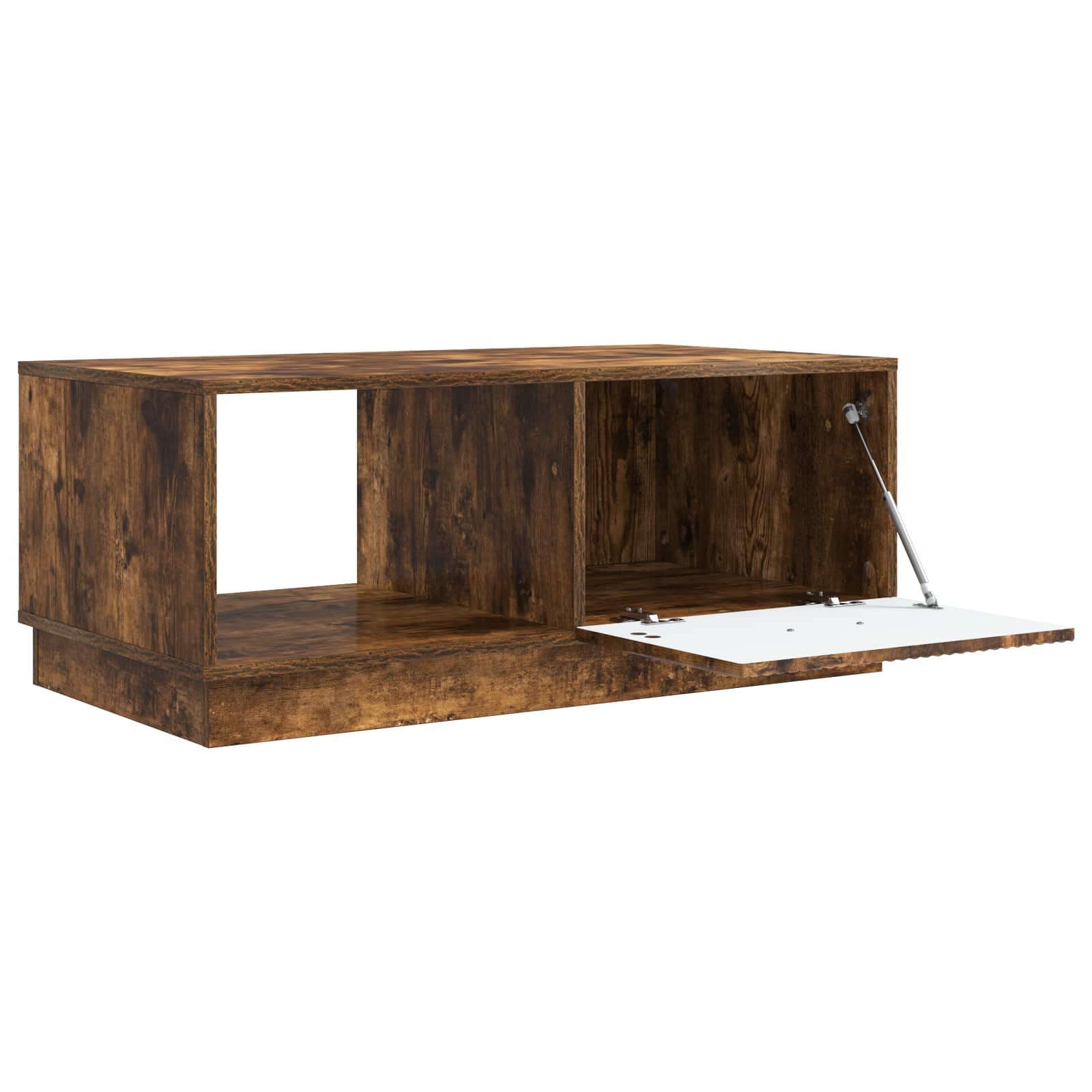 Table basse Chêne fumé 90 x 50 x 37 cm Bois d'ingénierie - XIOS