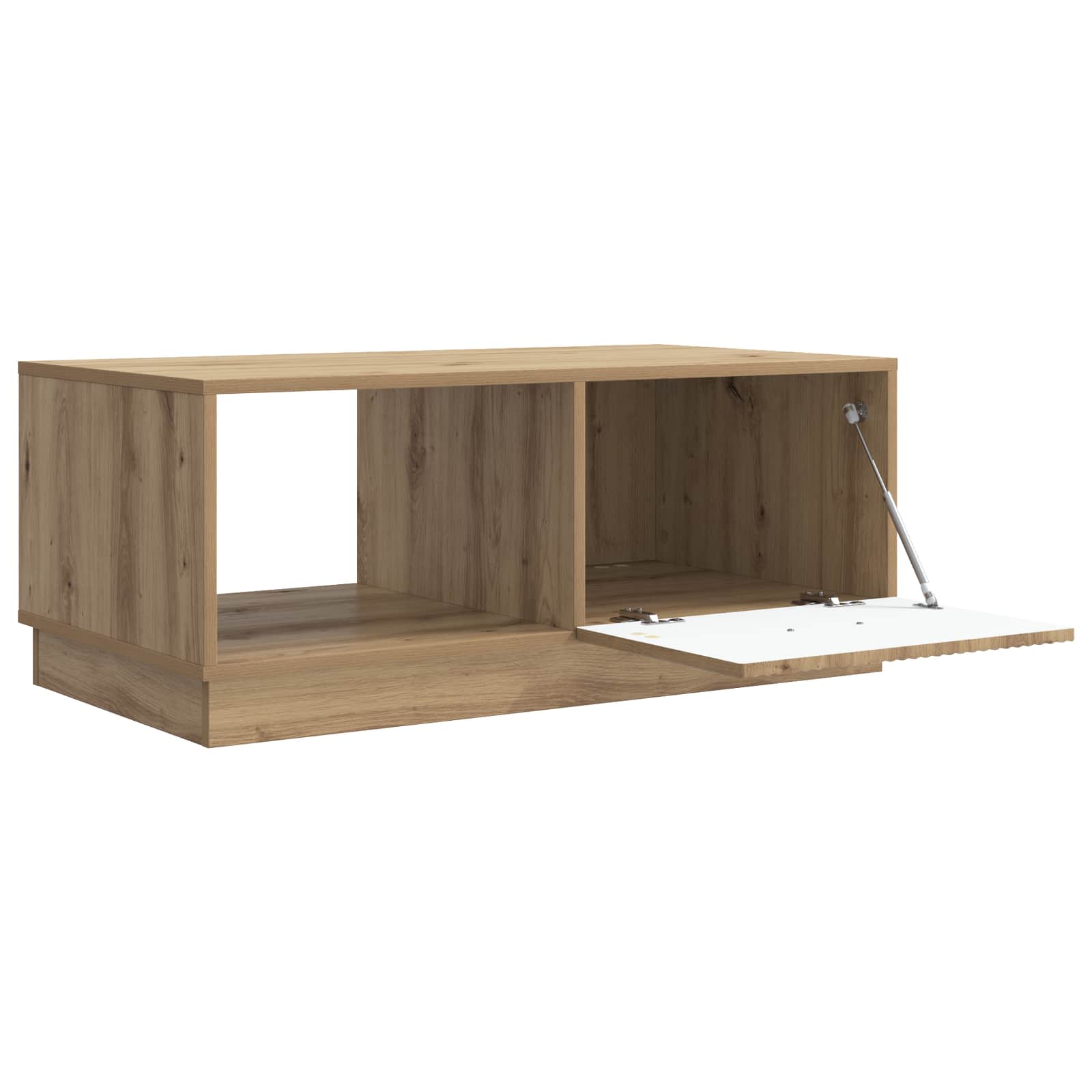 Table basse Chêne artisanal 90 x 50 x 37 cm Bois d'ingénierie - XIOS