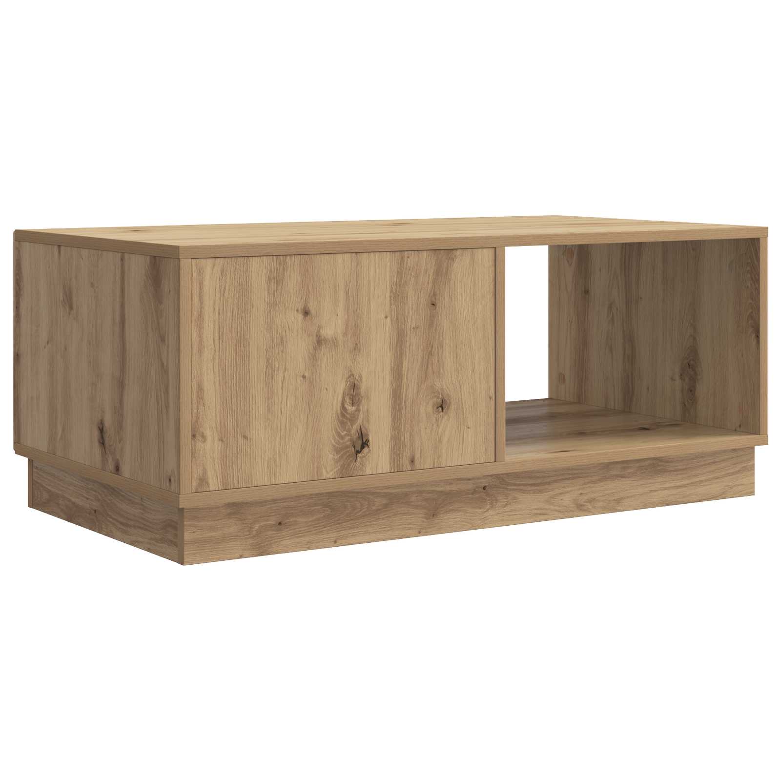 Table basse Chêne artisanal 90 x 50 x 37 cm Bois d'ingénierie - XIOS