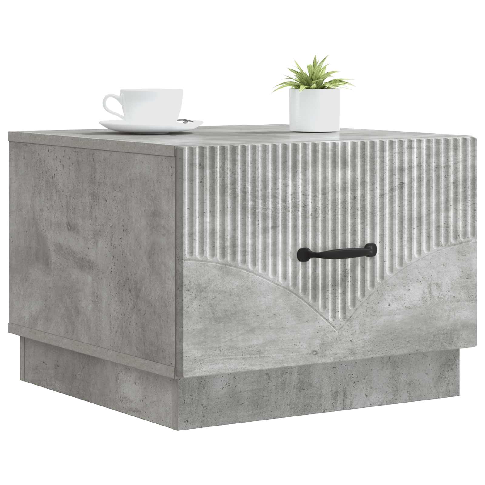 Table basse Gris béton 49 x 50 x 37 cm Bois d'ingénierie - XIOS