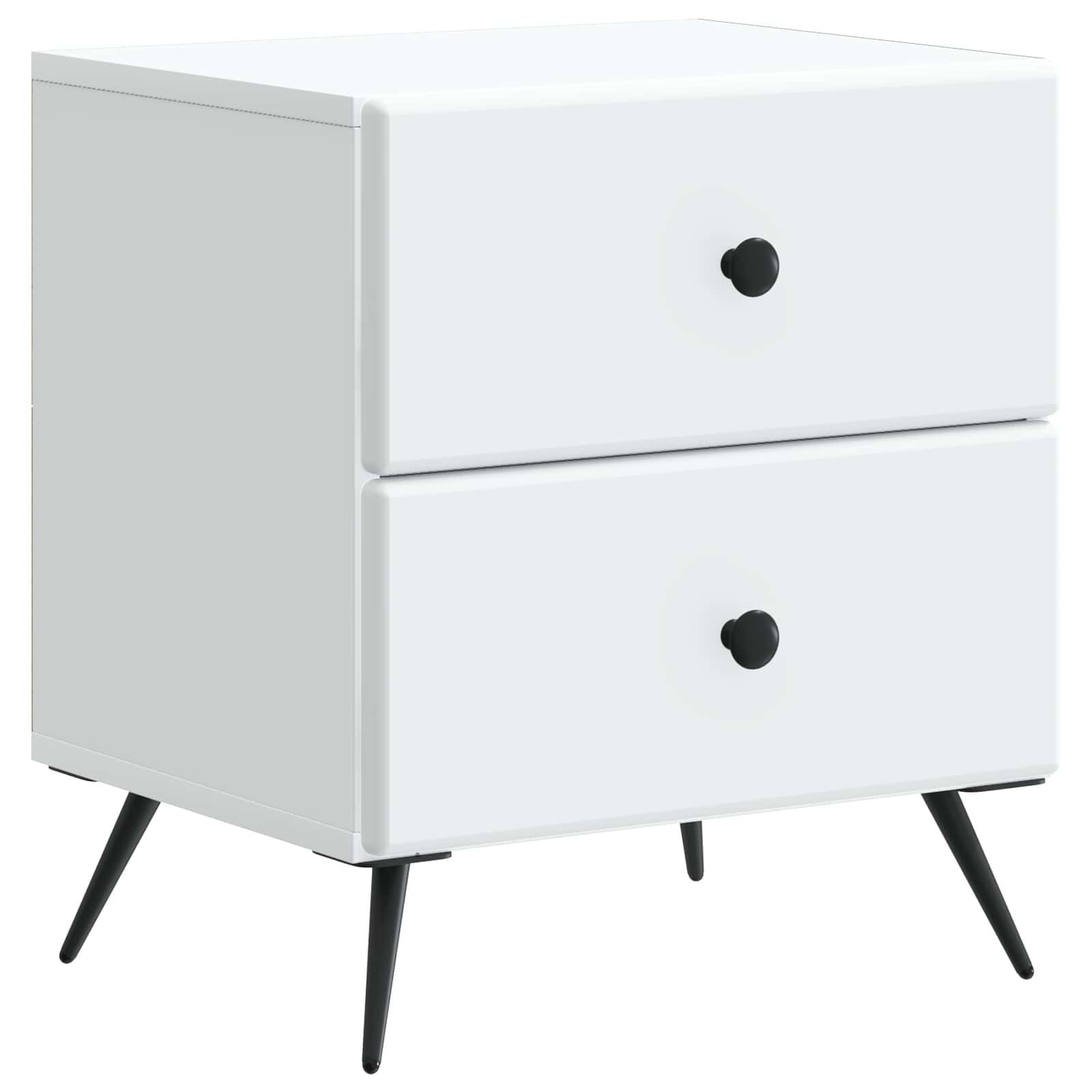 Cabinet de chevet Blanc 43 x 34,5 x 47,5 cm Bois d'ingénierie - XIOS