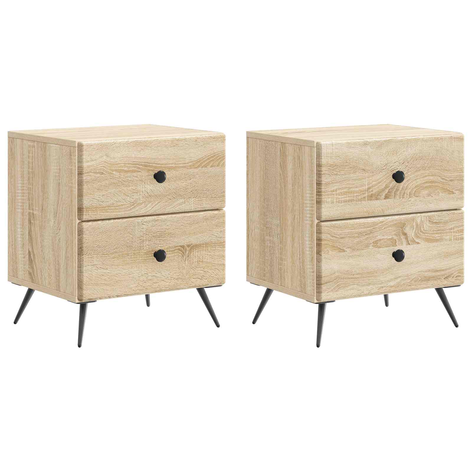 Cabinet de chevet 2 pcs Chêne Sonoma 43 x 34,5 x 47,5 cm - XIOS