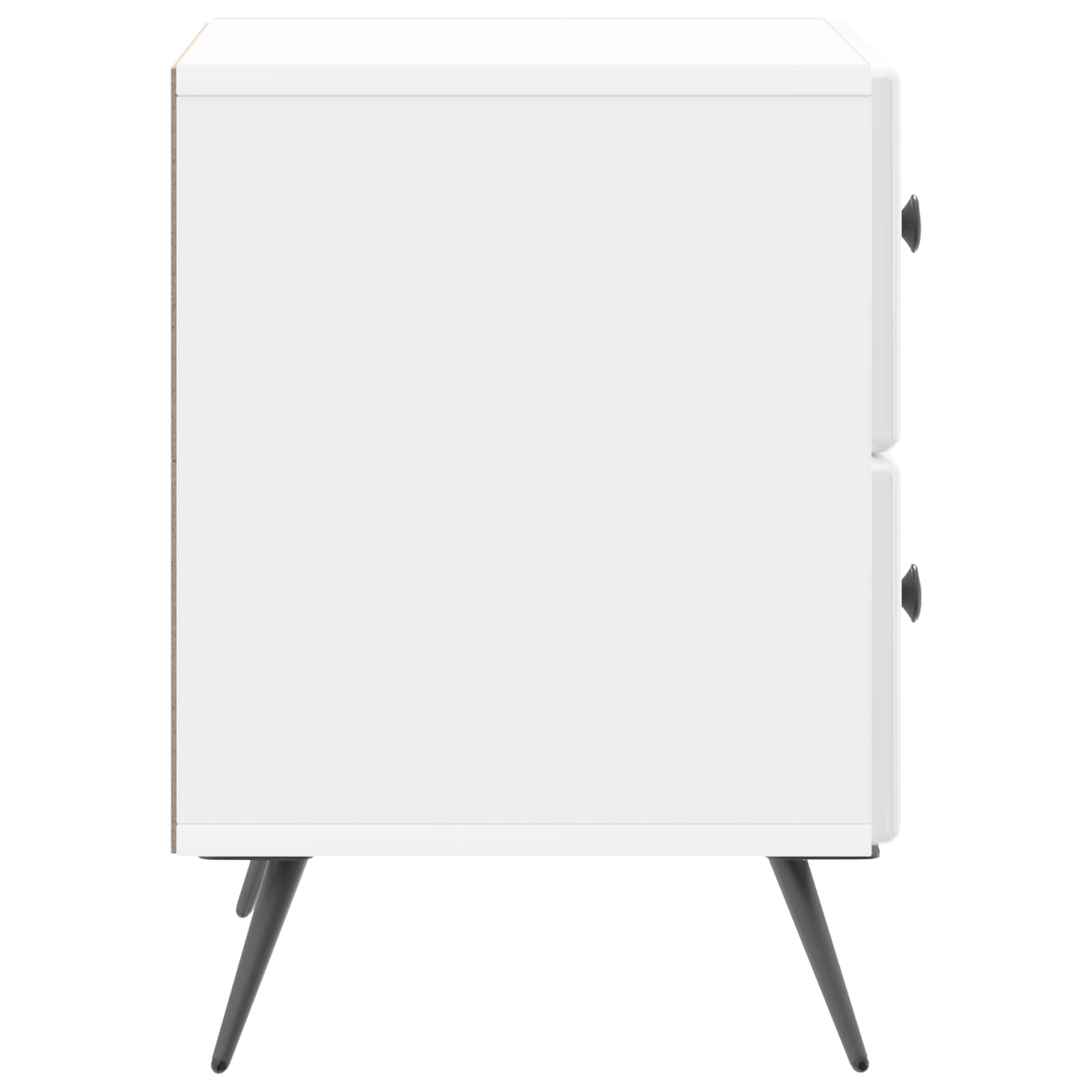 Cabinet de chevet Blanc brillant 43 x 34,5 x 47,5 cm - XIOS
