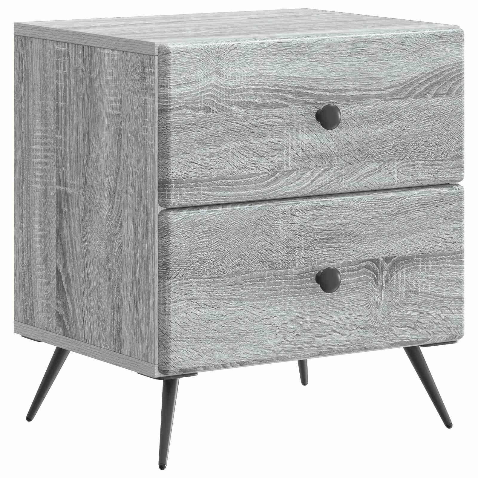 Cabinet de chevet avec tiroir Sonoma gris 43 x 34,5 x 47,5 cm - XIOS