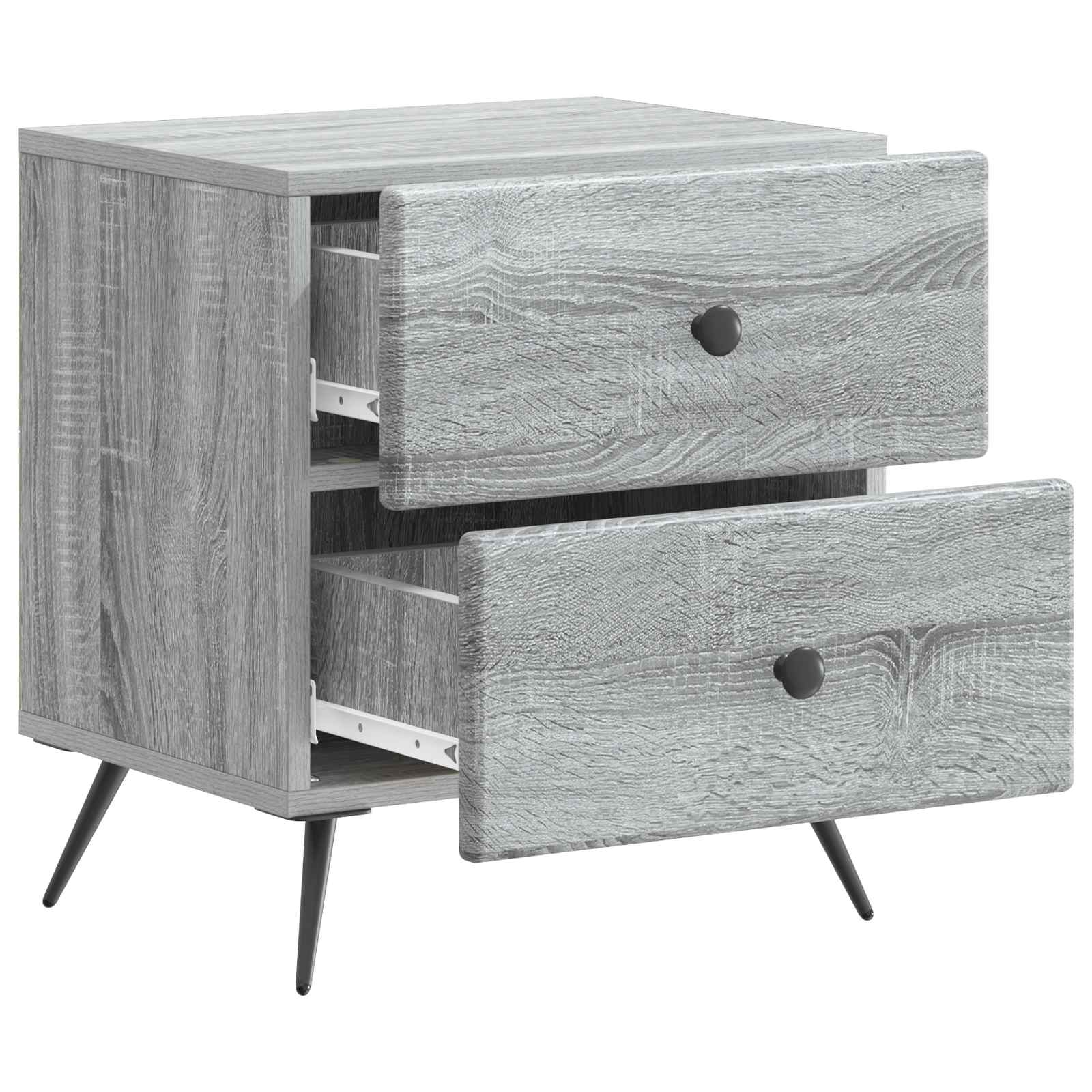Cabinet de chevet avec tiroir Sonoma gris 43 x 34,5 x 47,5 cm - XIOS