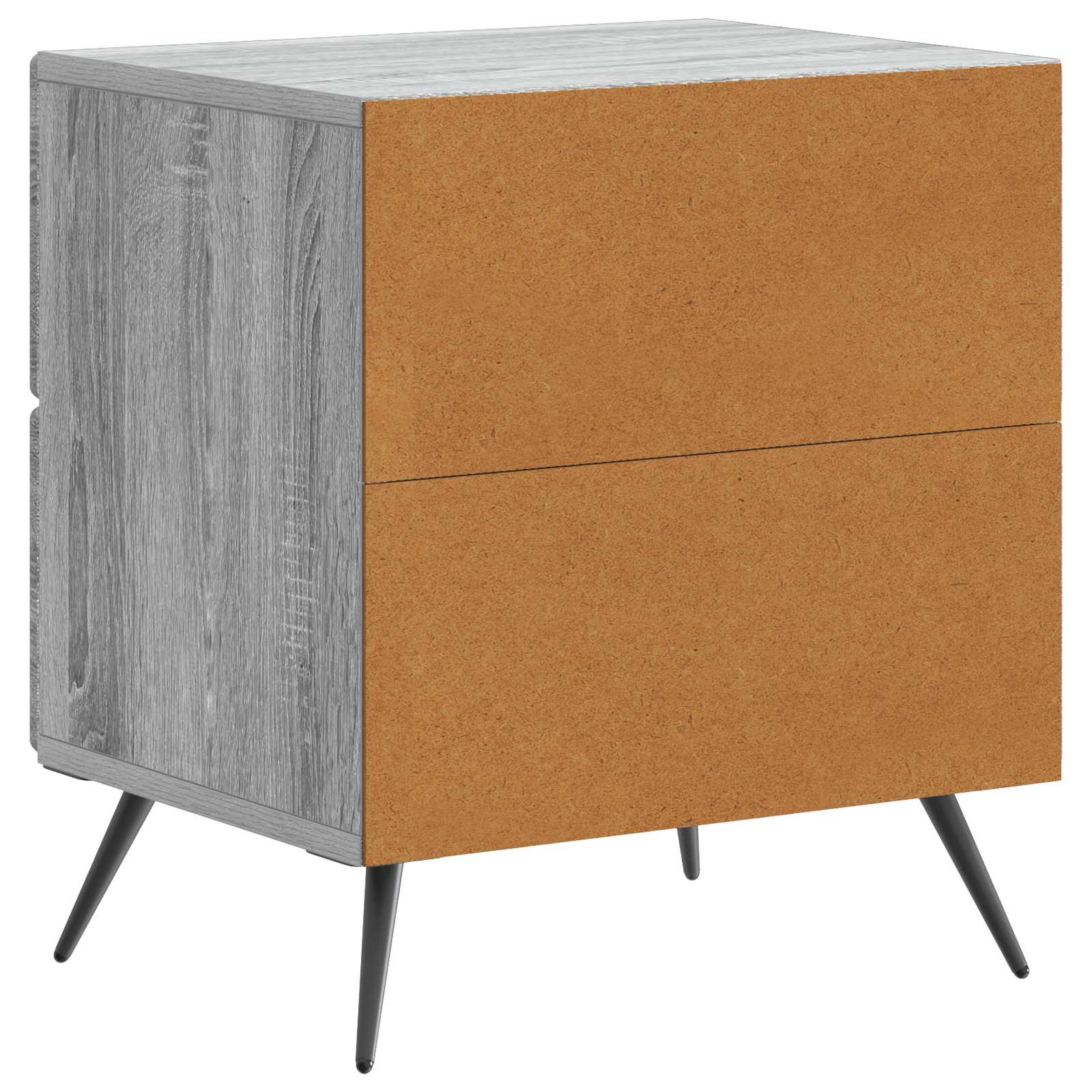 Cabinet de chevet 2 pcs Sonoma gris 43 x 34,5 x 47,5 cm - XIOS